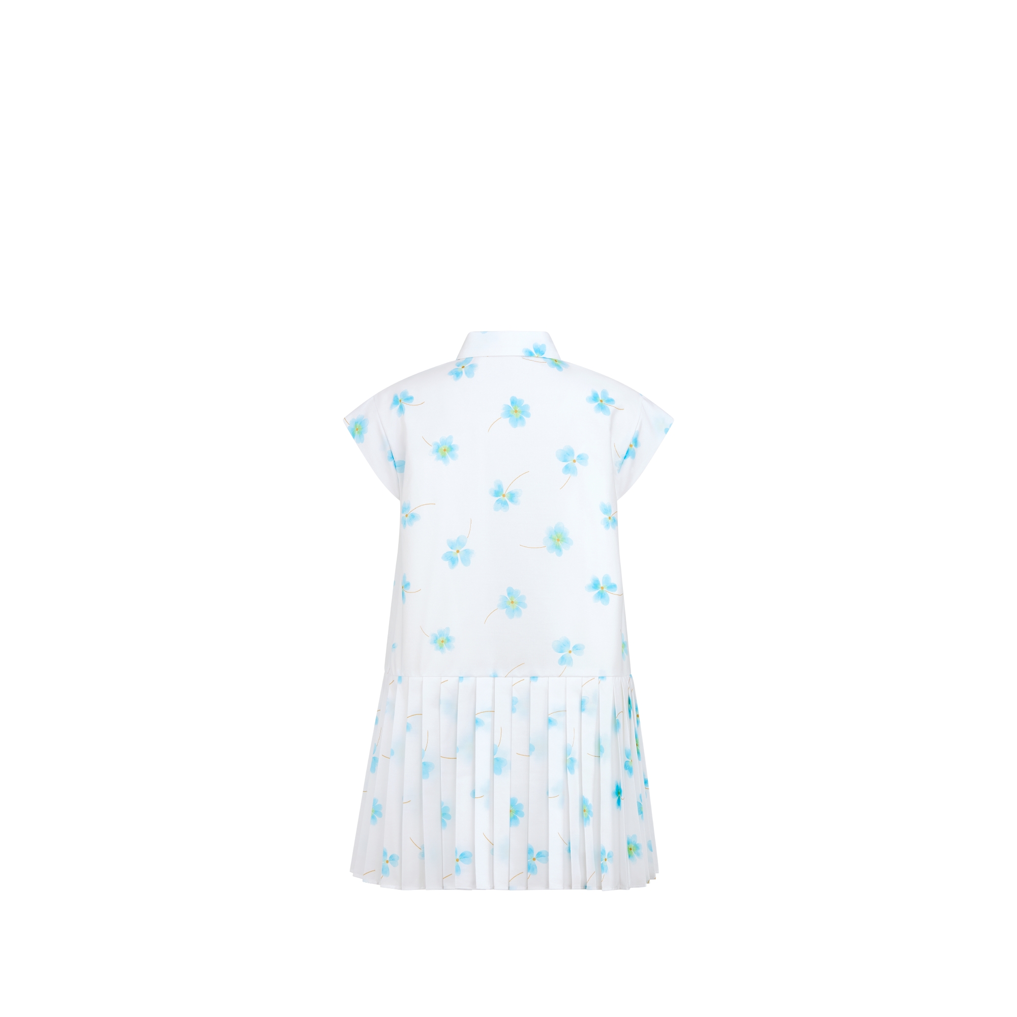 キッズ フレアドレス クローバー コットンブレンド ポプリン E08