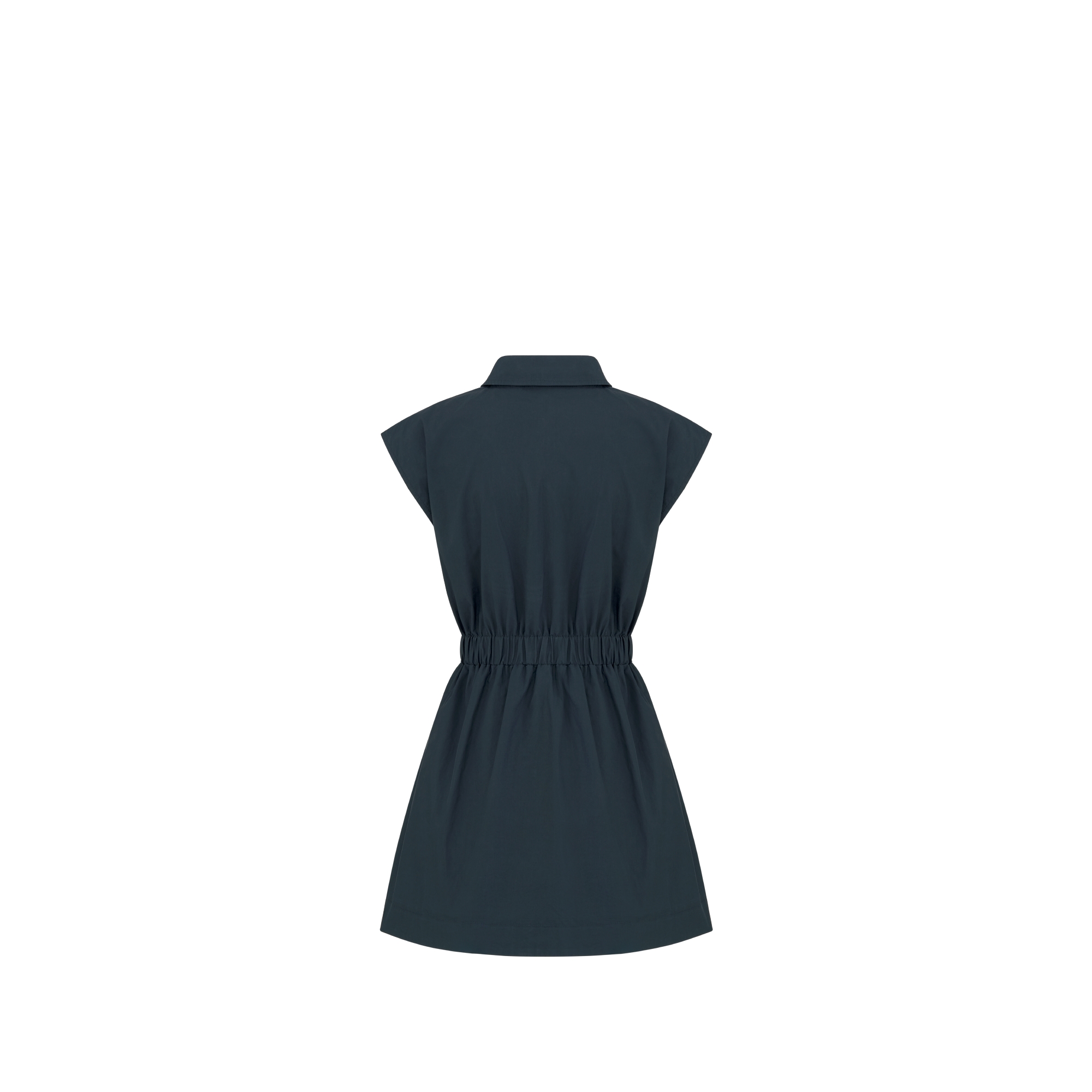 Uitlopende jurk voor kinderen Zwart katoen E08