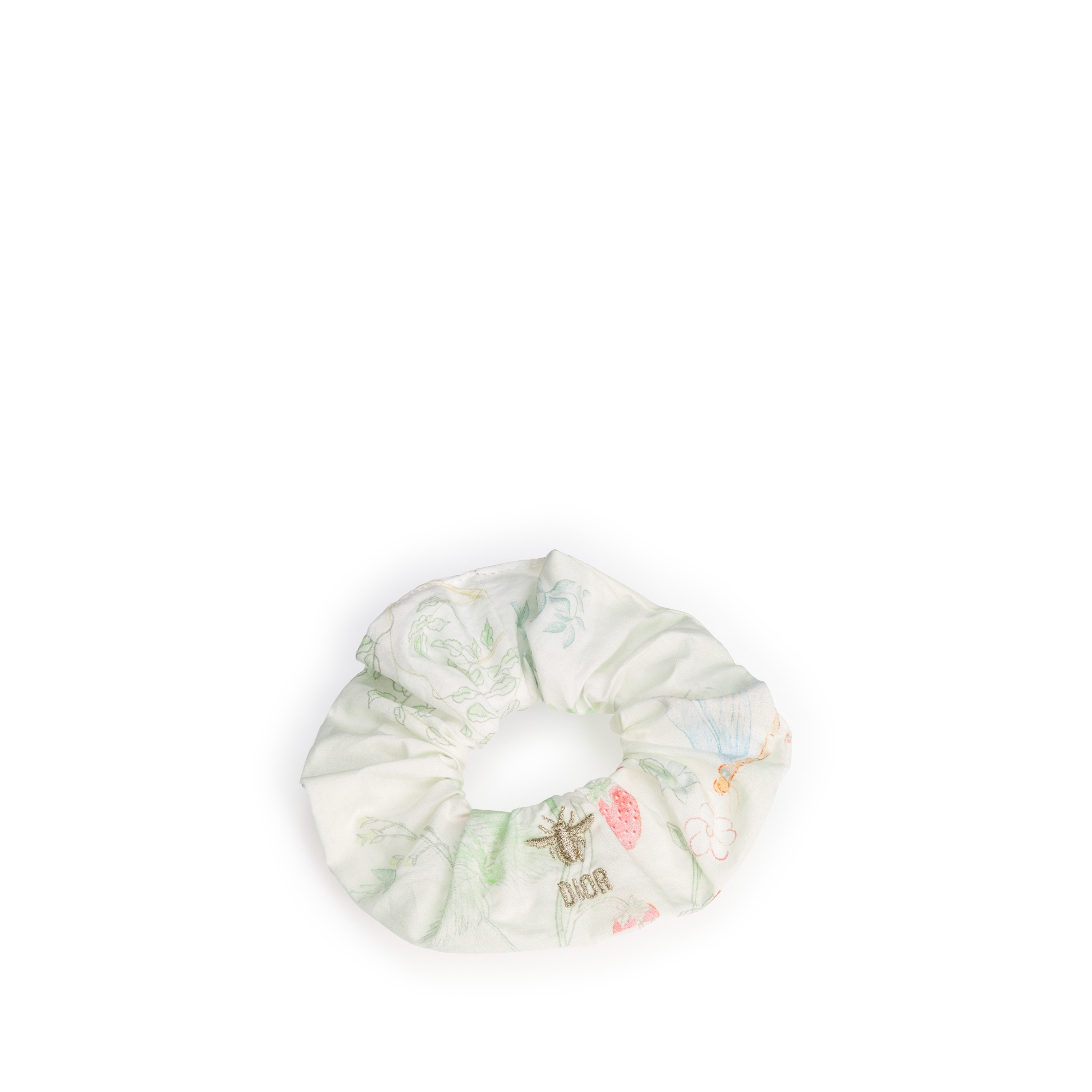 Kids' Scrunchies Tulle and Cotton Poplin with Multicolor Seasonal Motifs E09