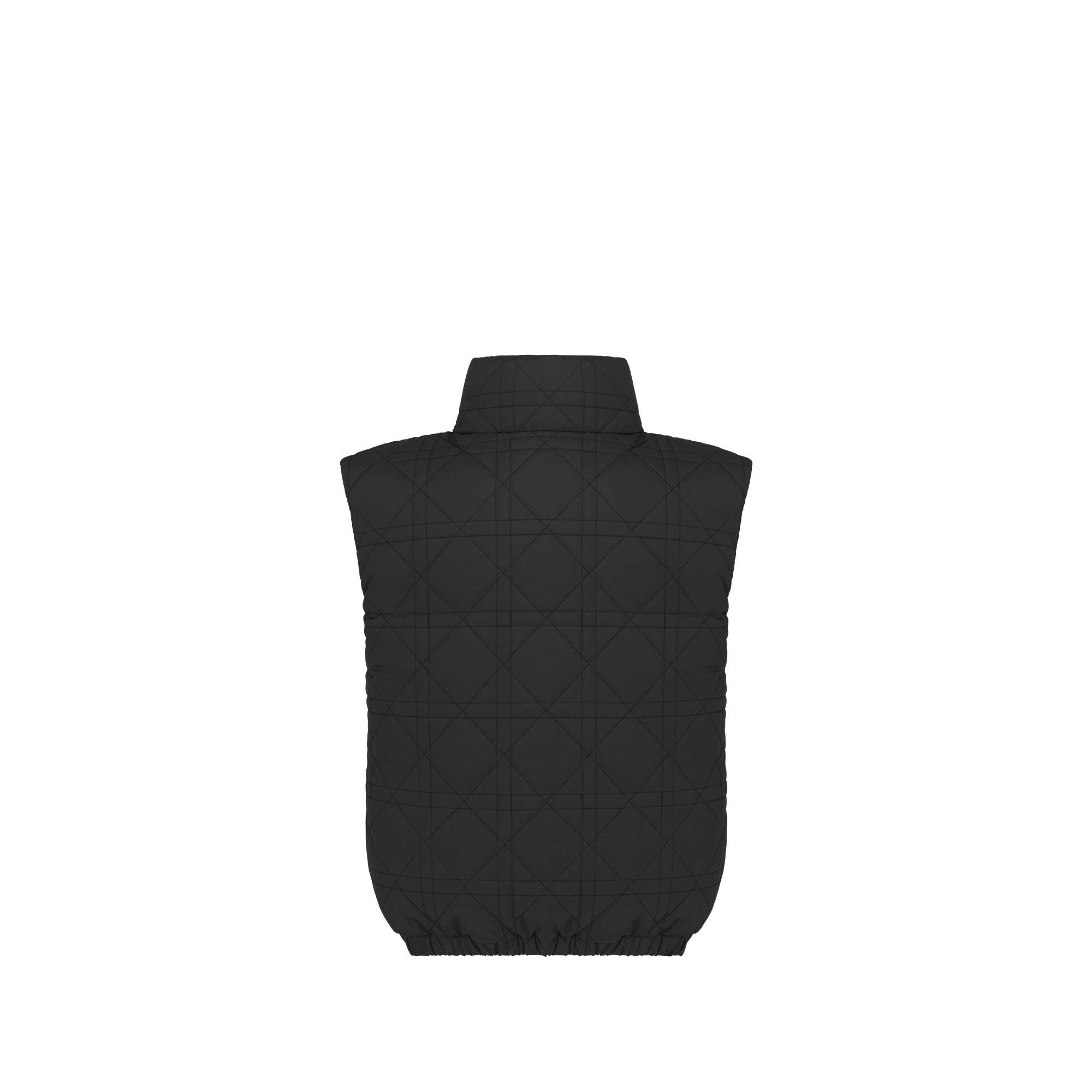Kids' Down Vest Black Cannage Technical Fabric E08