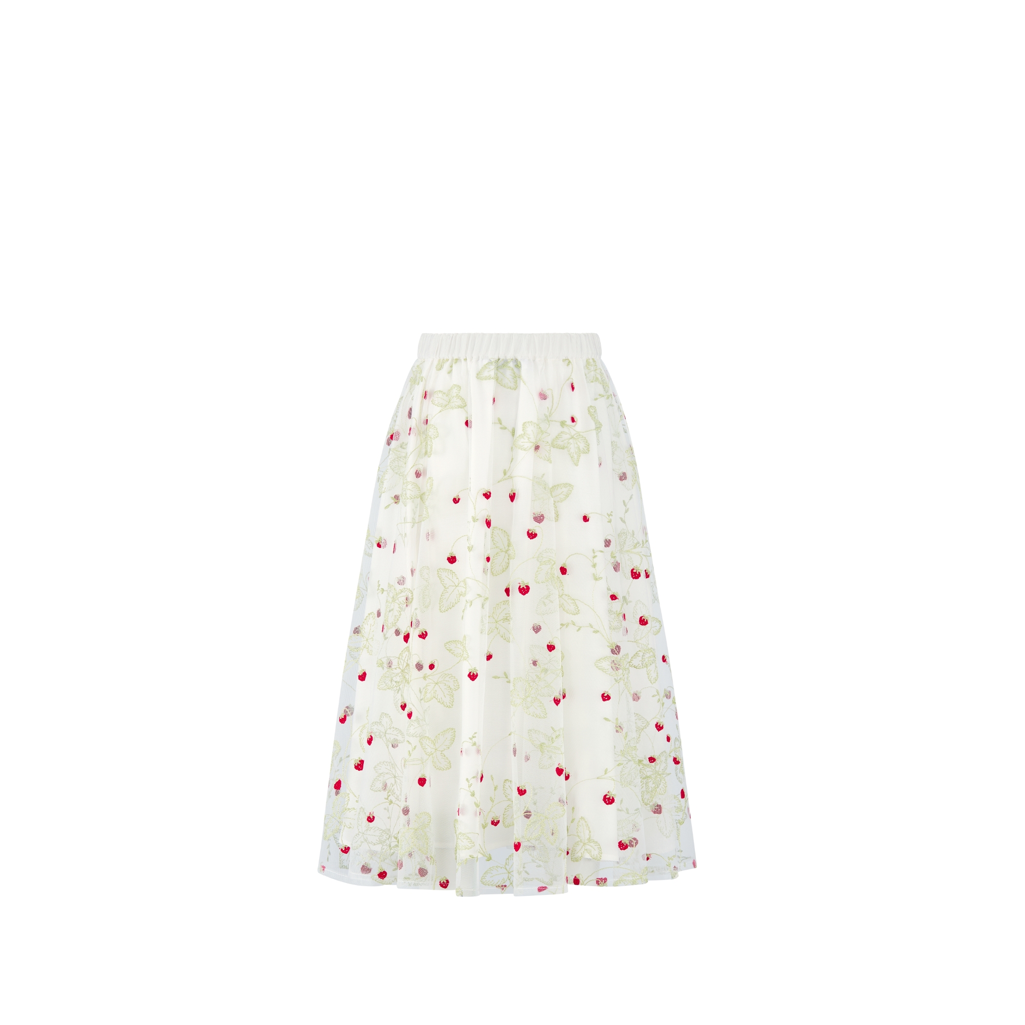 キッズ ロングスカート Jardin de Fraises エンブロイダリー チュール E08
