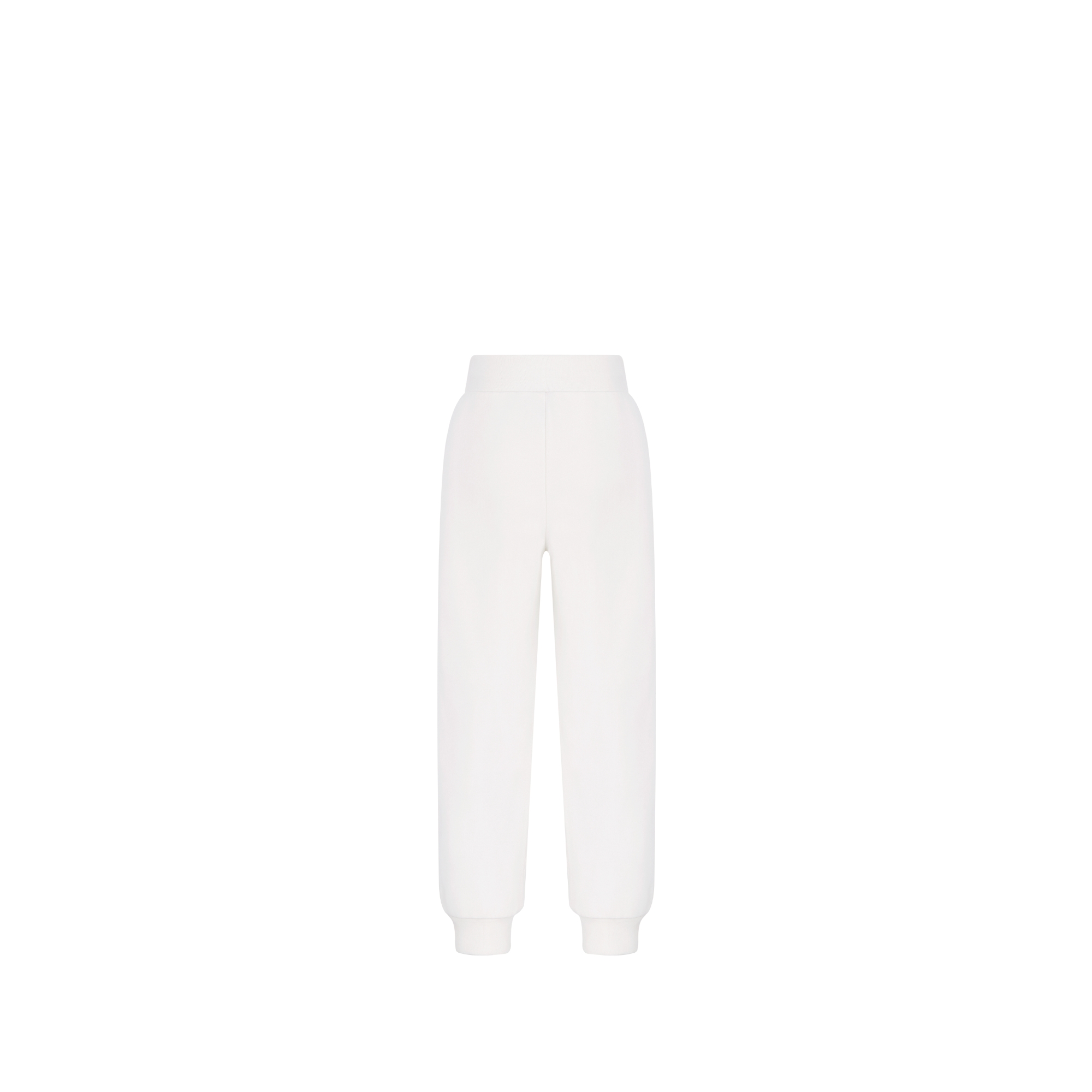 Kids' Track Pants Ivory Cotton Fleece E08