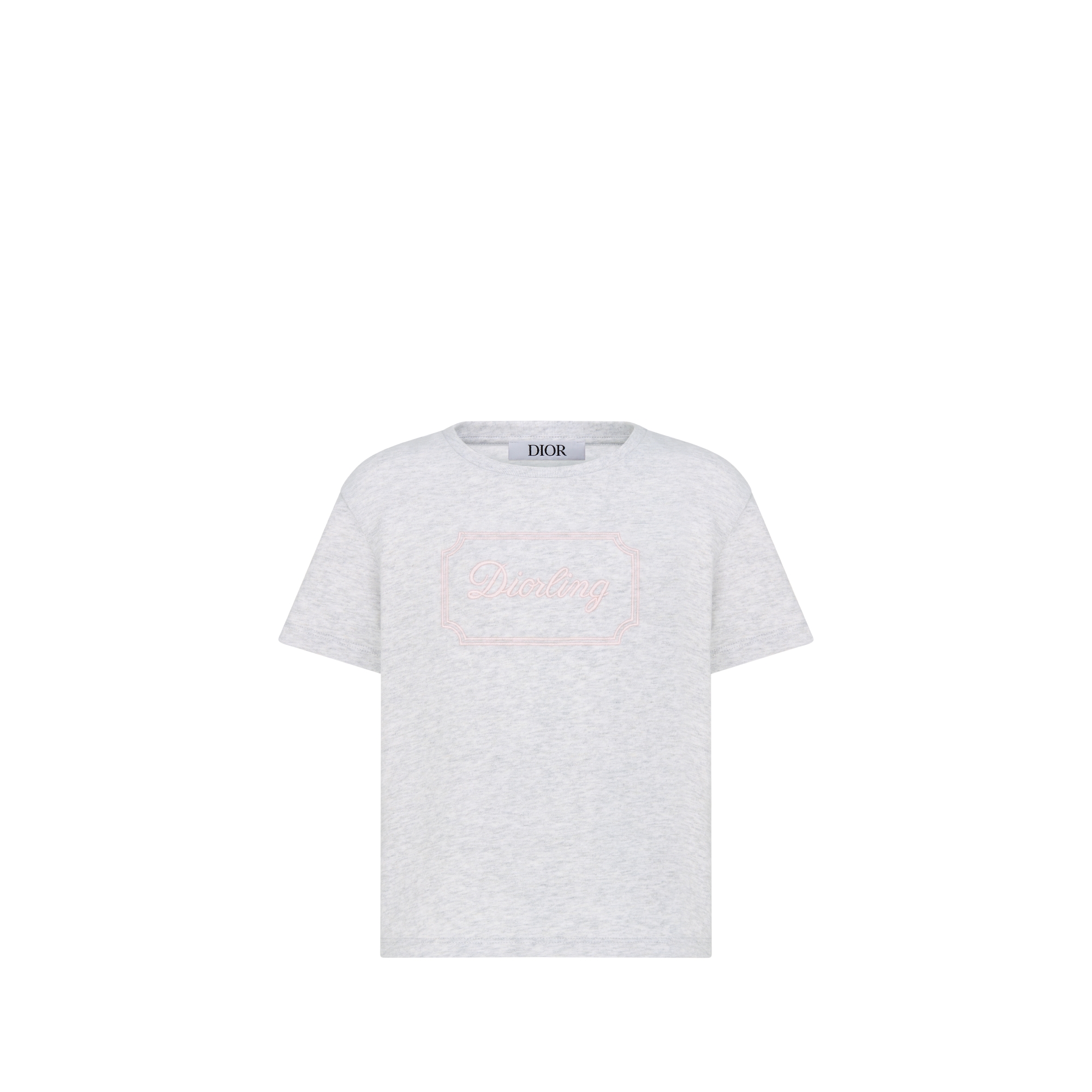 Kids' T-Shirt Heathered Gray Cotton Jersey E01