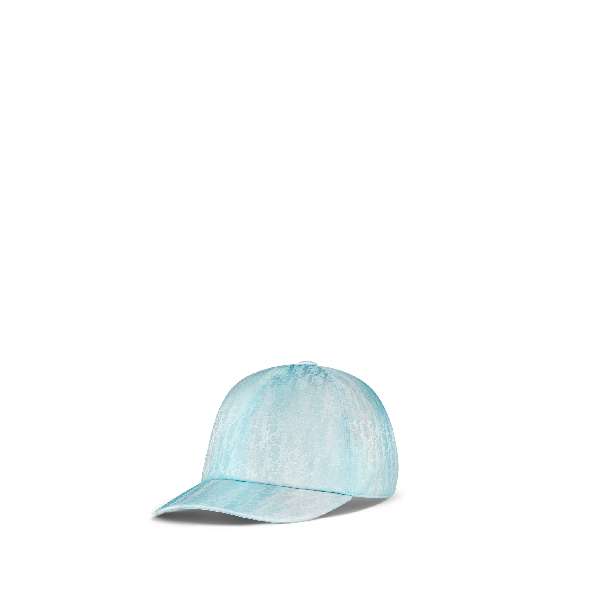 Cappellino per bambini Jacquard tecnico idrorepellente Dior Oblique verde e blu E03