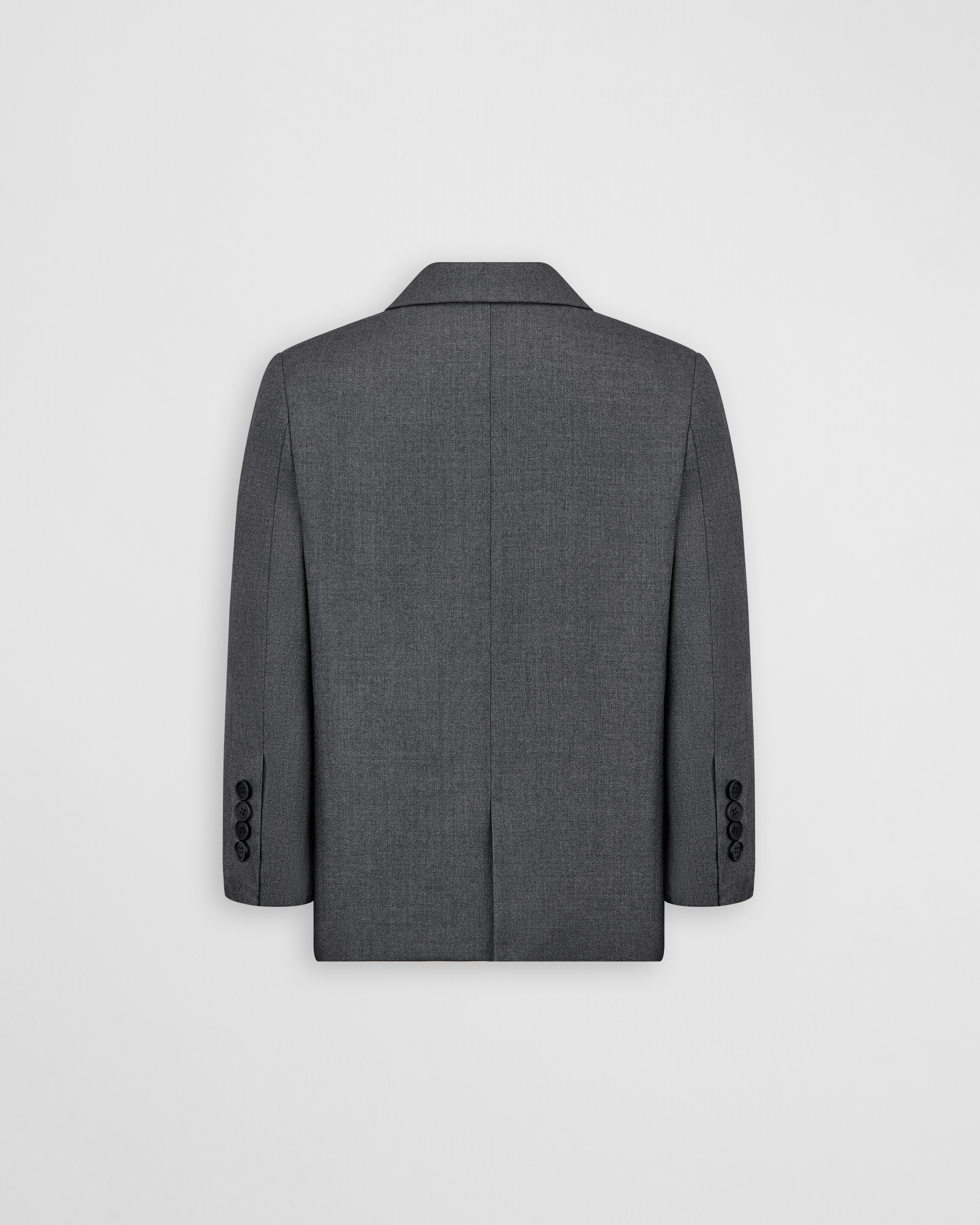 Kids' Suit Jacket Anthracite Gray Wool E08