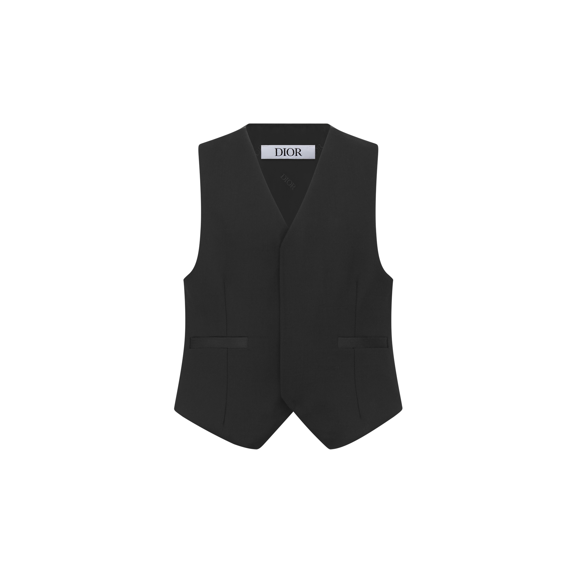 Kids' Suit Vest Black Wool E01