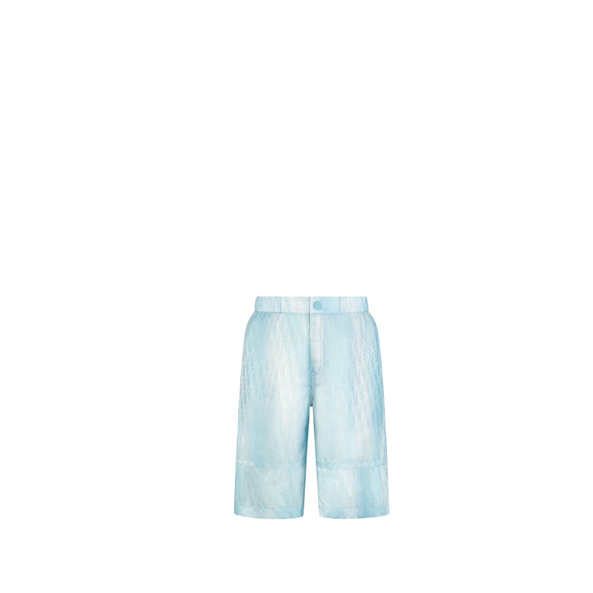 Kids' Bermuda Shorts Green and Blue Dior Oblique Technical Jacquard E01