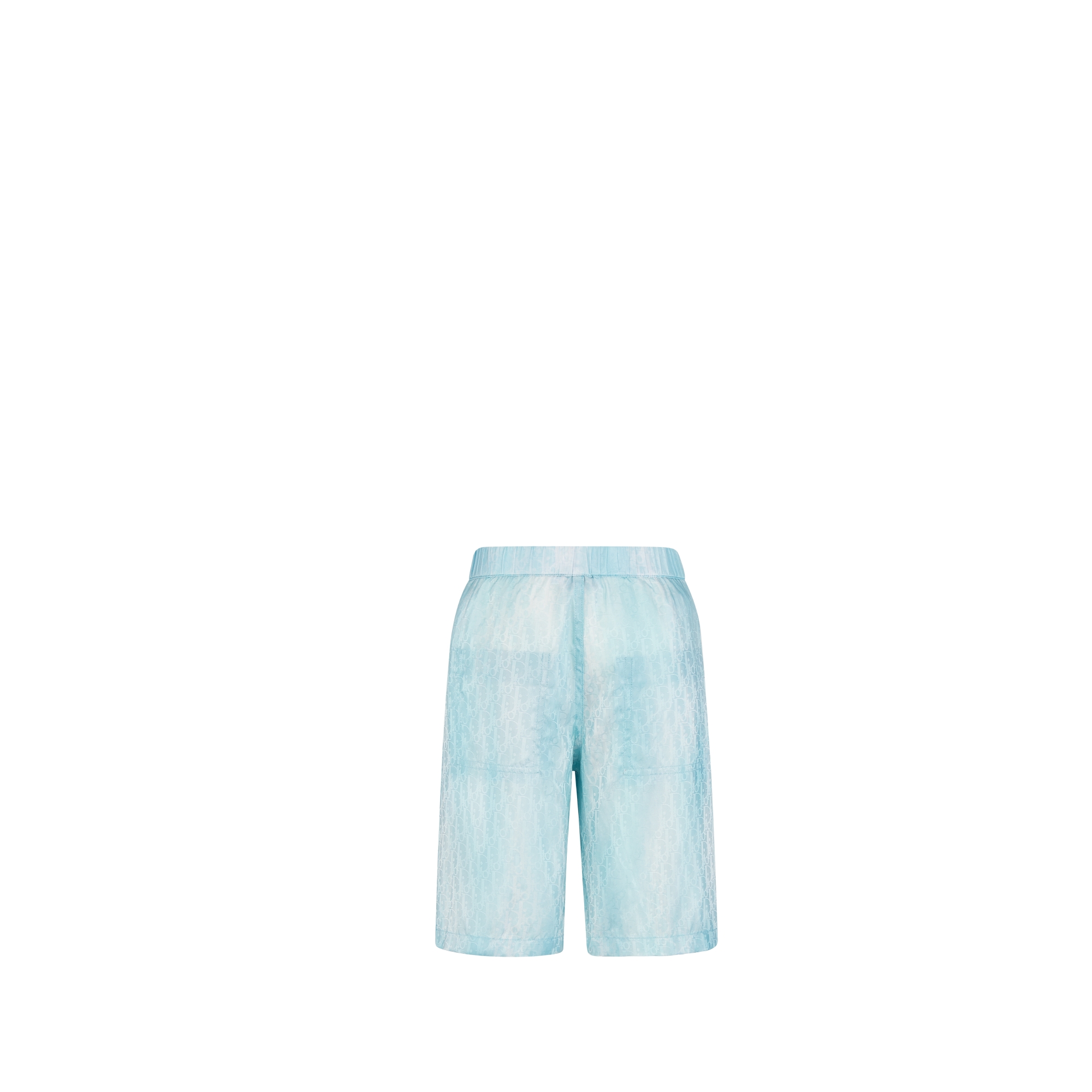Kids' Bermuda Shorts Green and Blue Dior Oblique Technical Jacquard E08