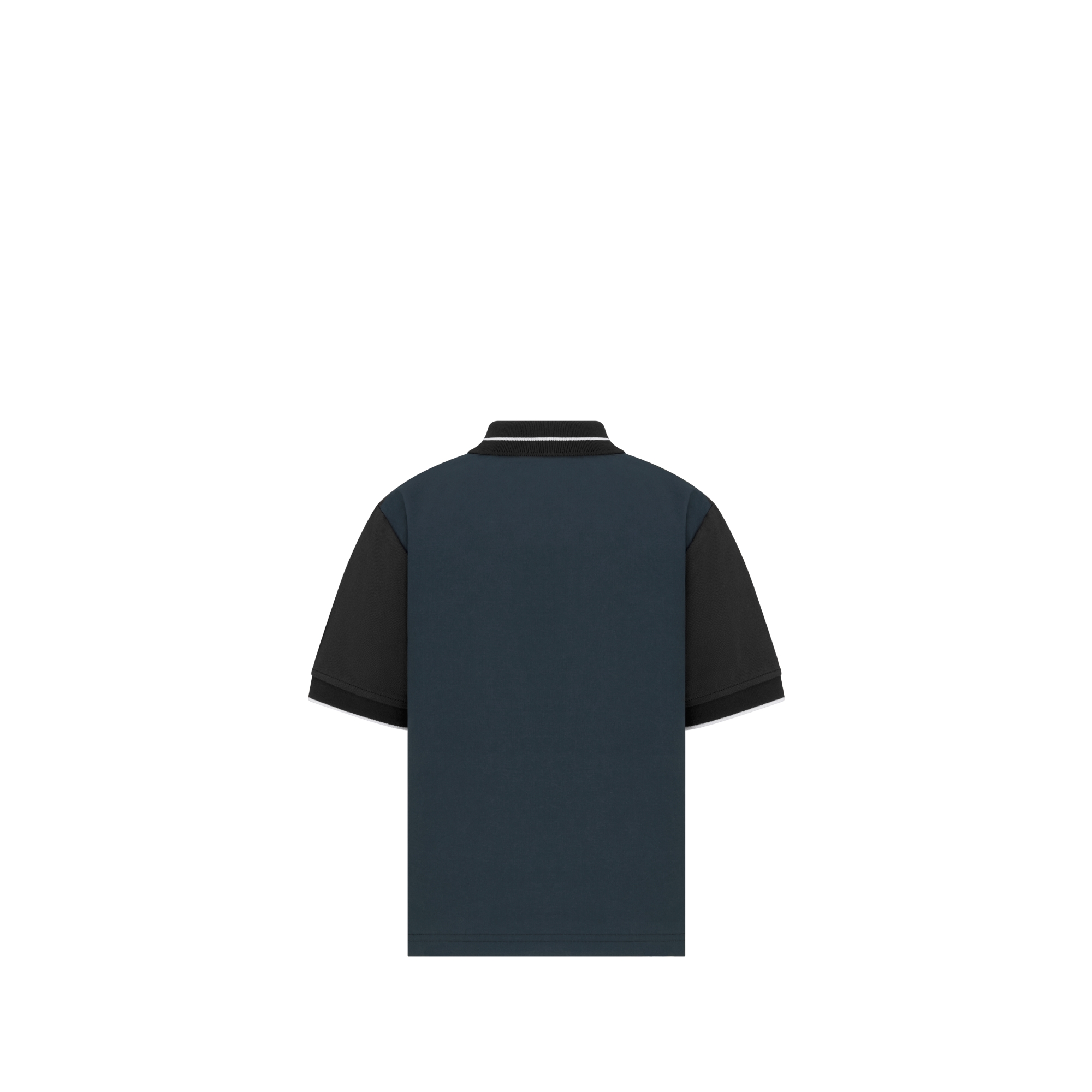 Kids' Polo Shirt Black Cotton Piqué and Cotton E08