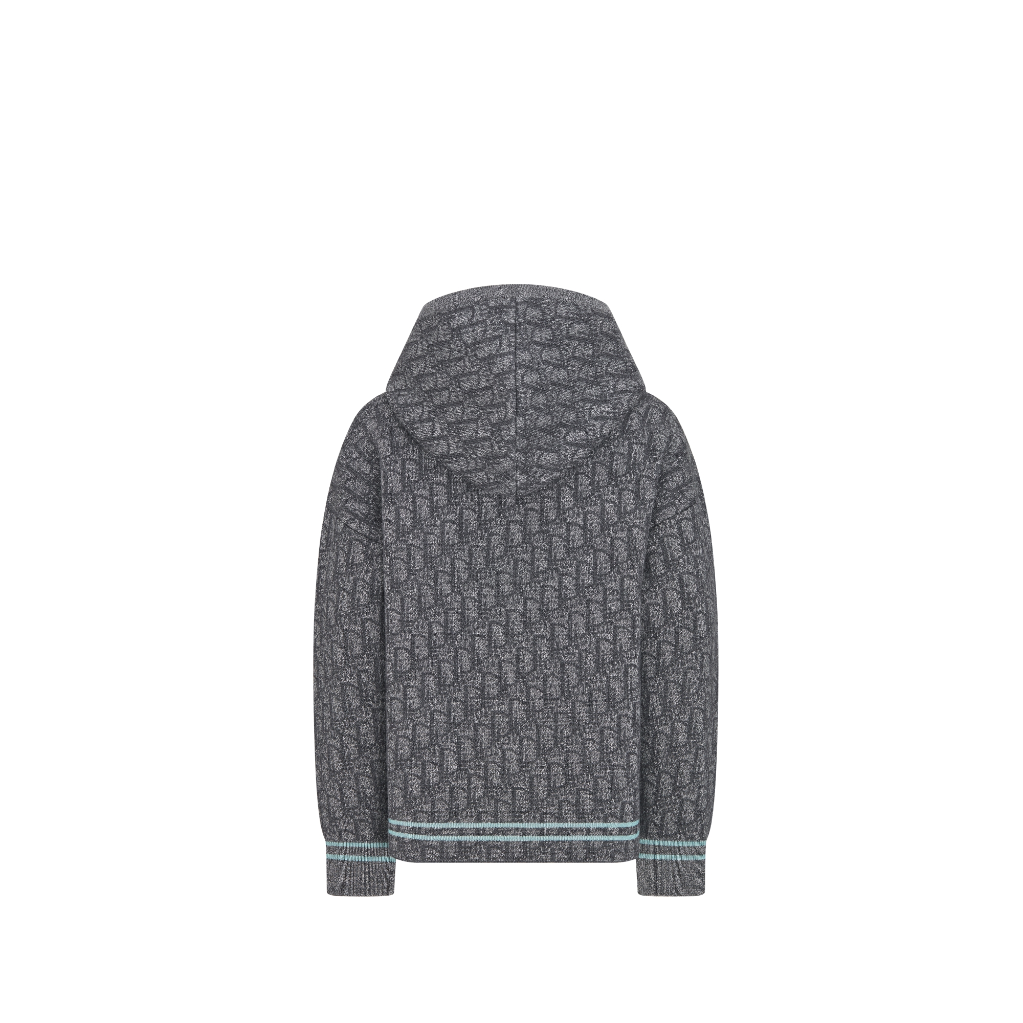 Cardigan für Kinder Punto Milano Wollstrick in Grau mit Dior Oblique Jacquard E08