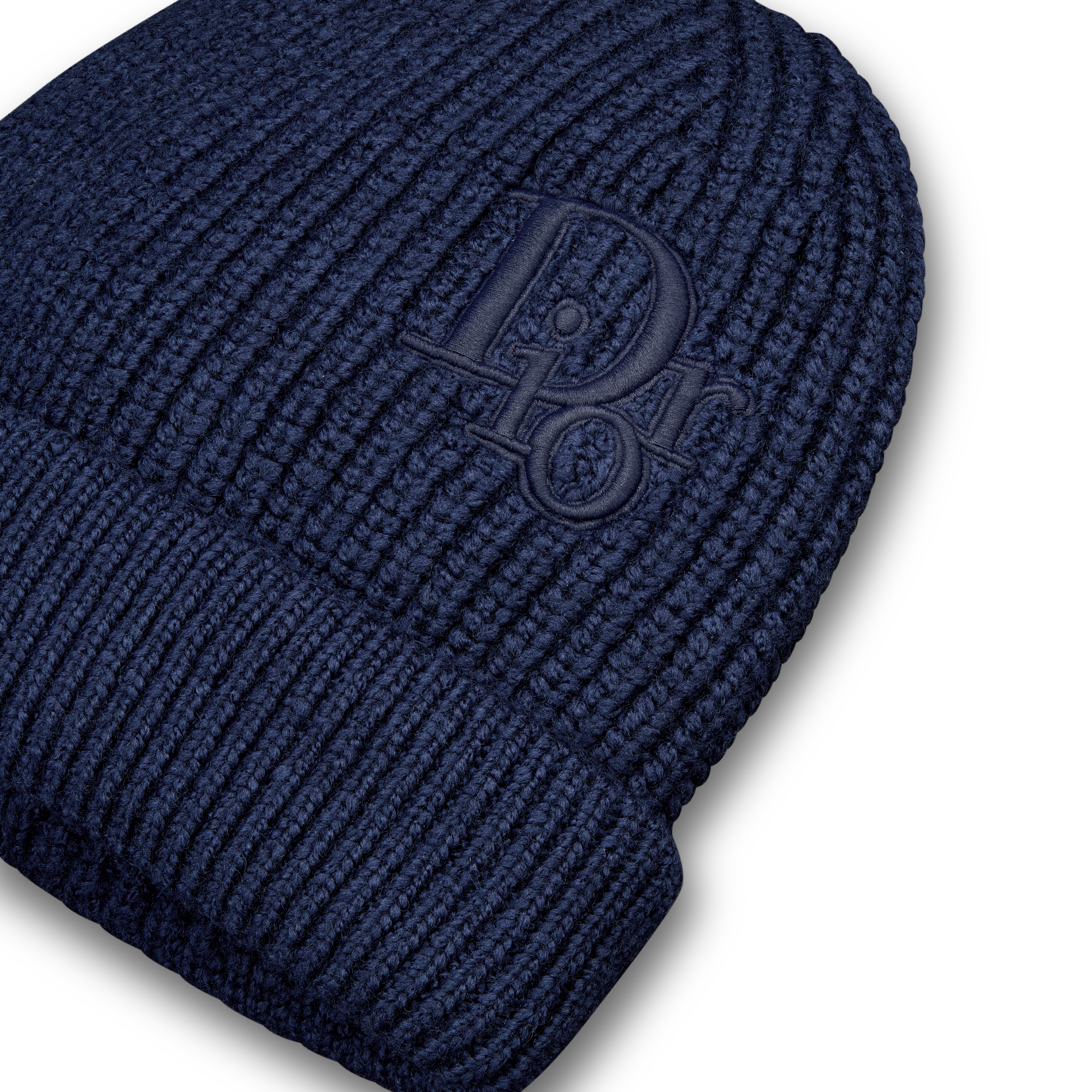 Kids' Beanie Navy Blue Wool Knit E09