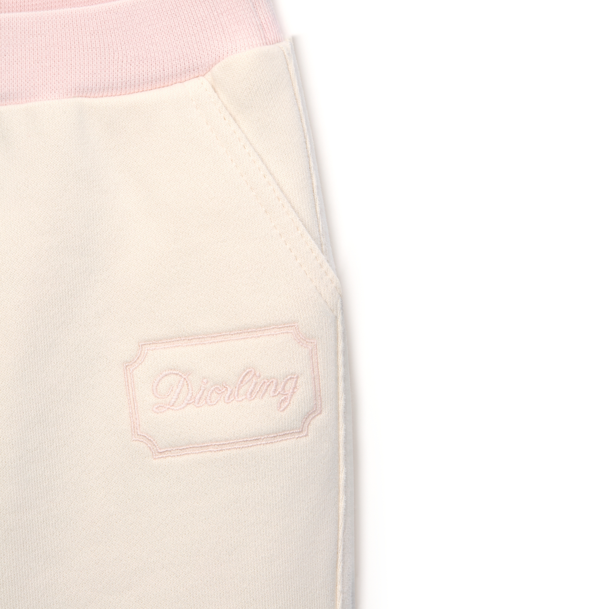 Baby Track Pants Vanilla Brushed Cotton Fleece E09