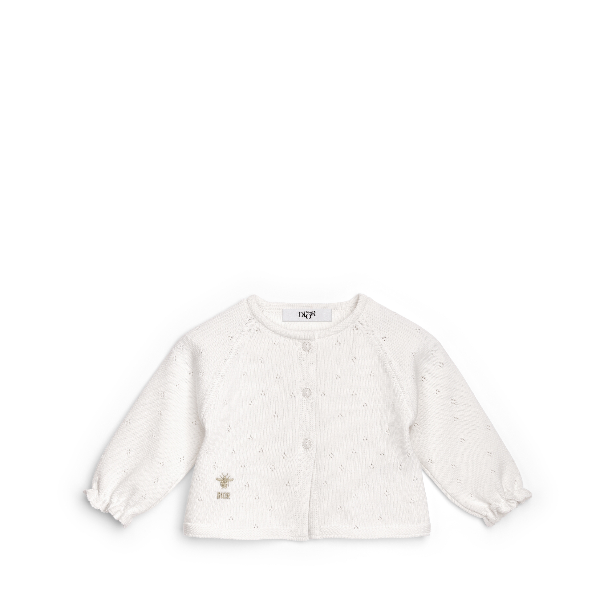 ベビー カーディガン オープンワーク コットンニット E01