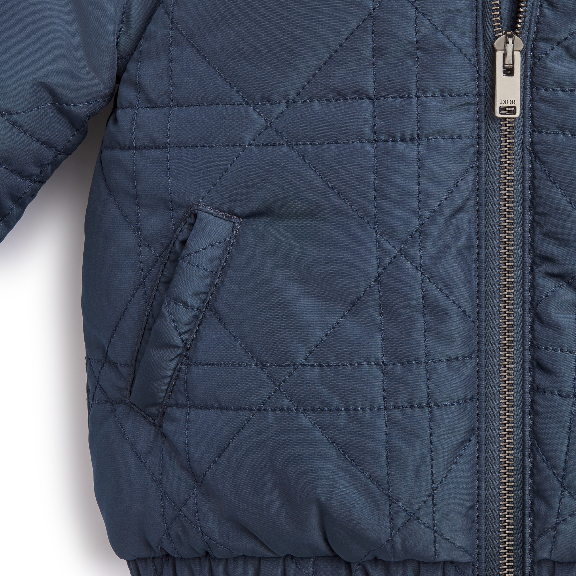 Baby Hooded Down Jacket Navy Blue Cannage Technical Fabric E09