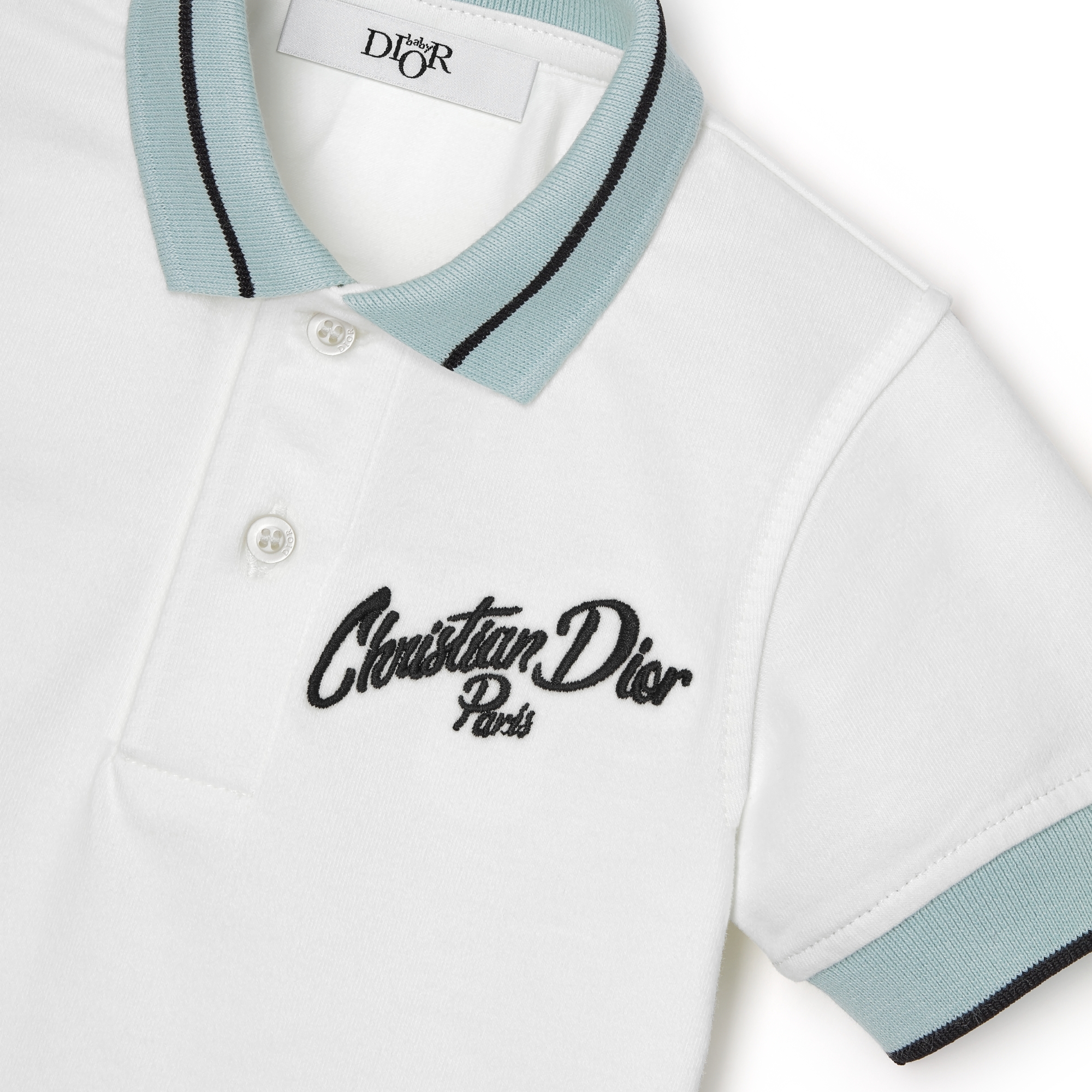 Polo para bebé Punto de algodón marfil E09