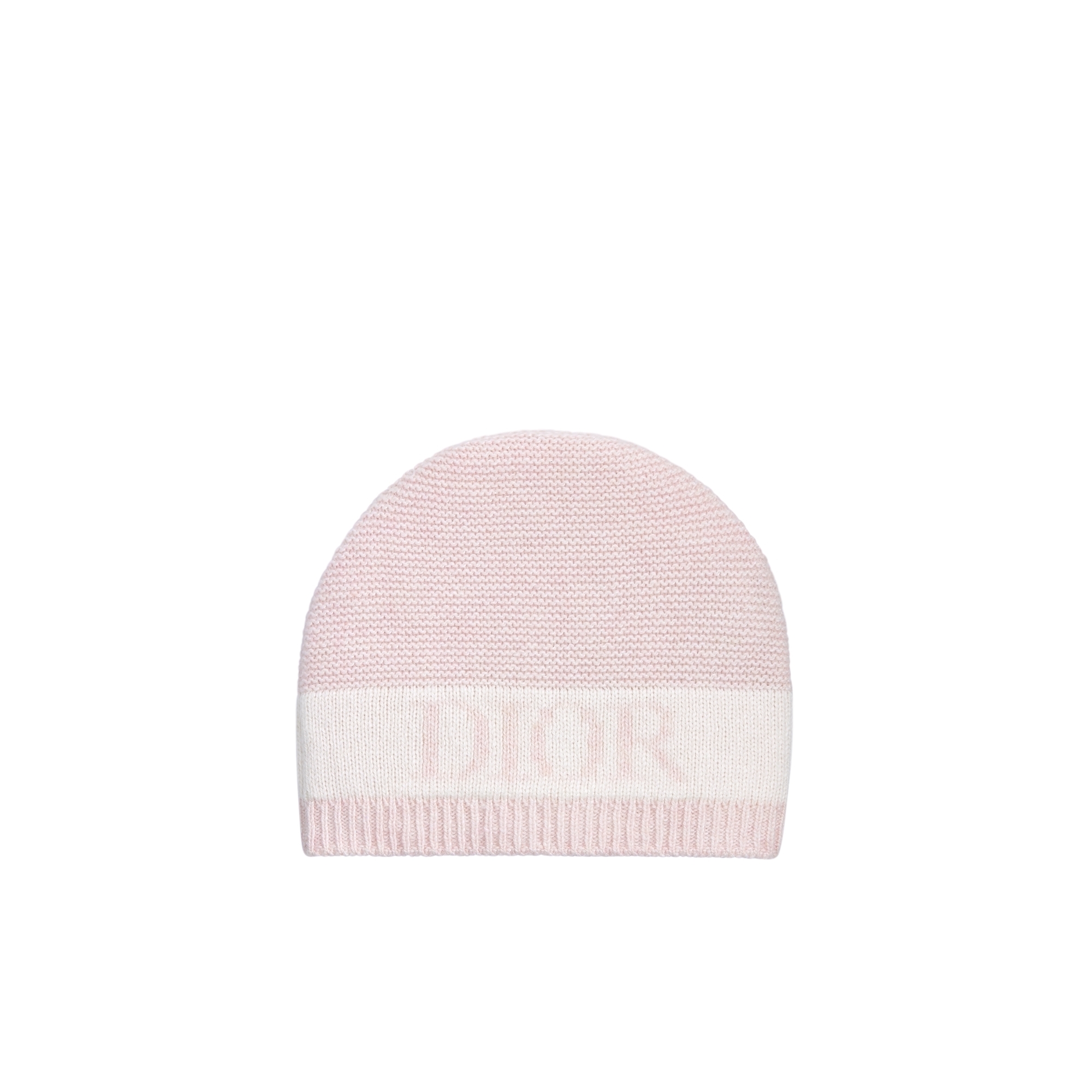 Baby Beanie Pale Pink Wool- and Cashmere-Blend Knit E01