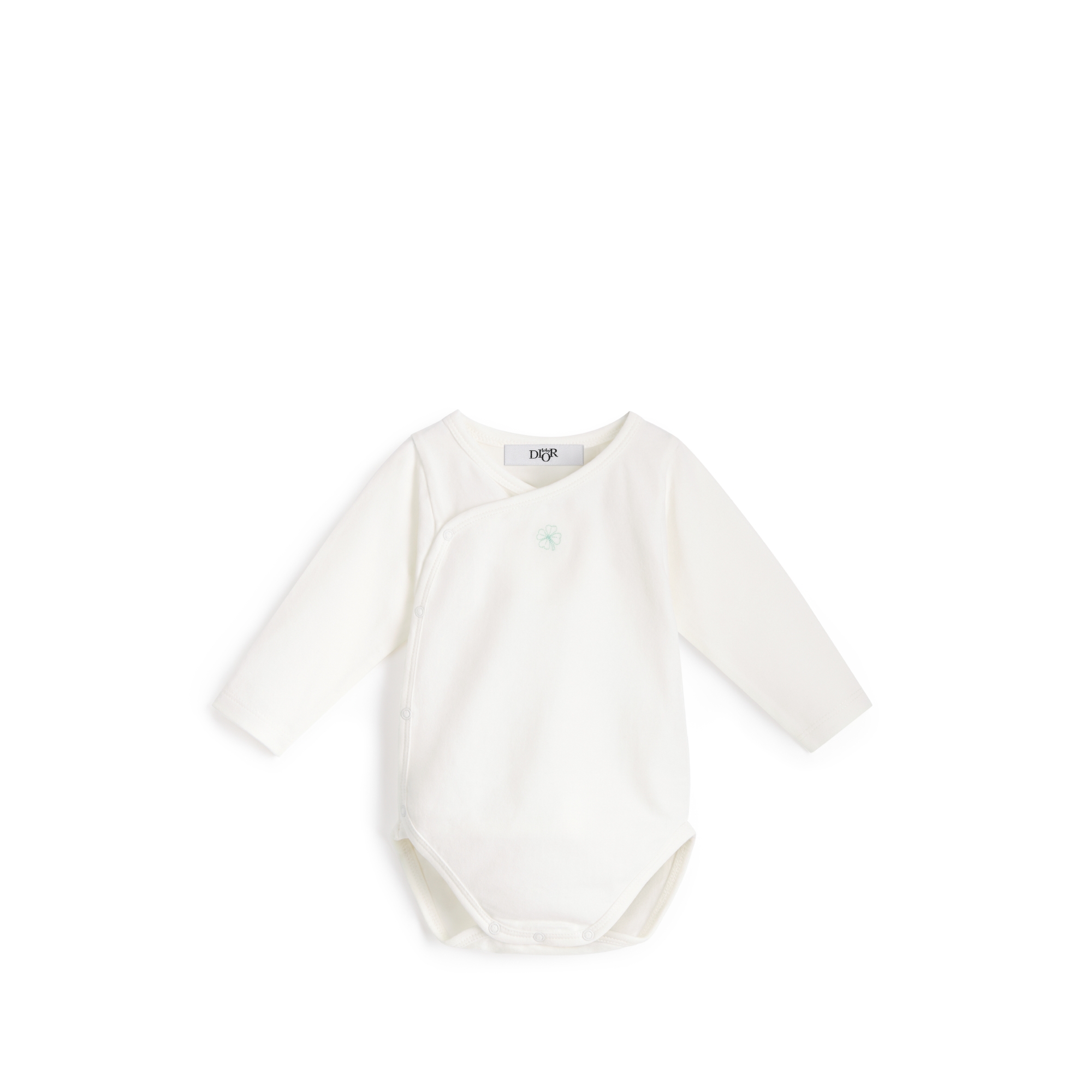 Semainier de bodies à manches longues Jersey de coton ivoire E05