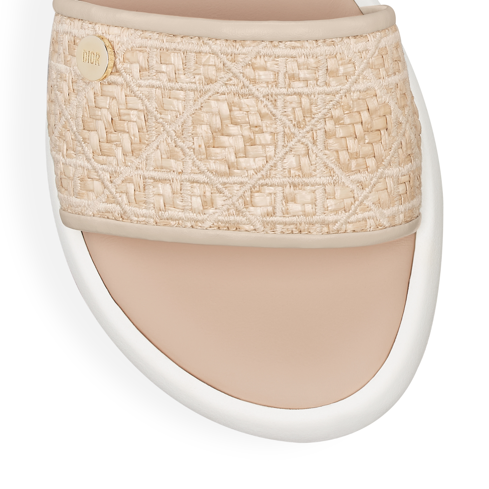 Kids' Slide Natural Raffia-Effect Cannage Fabric E09