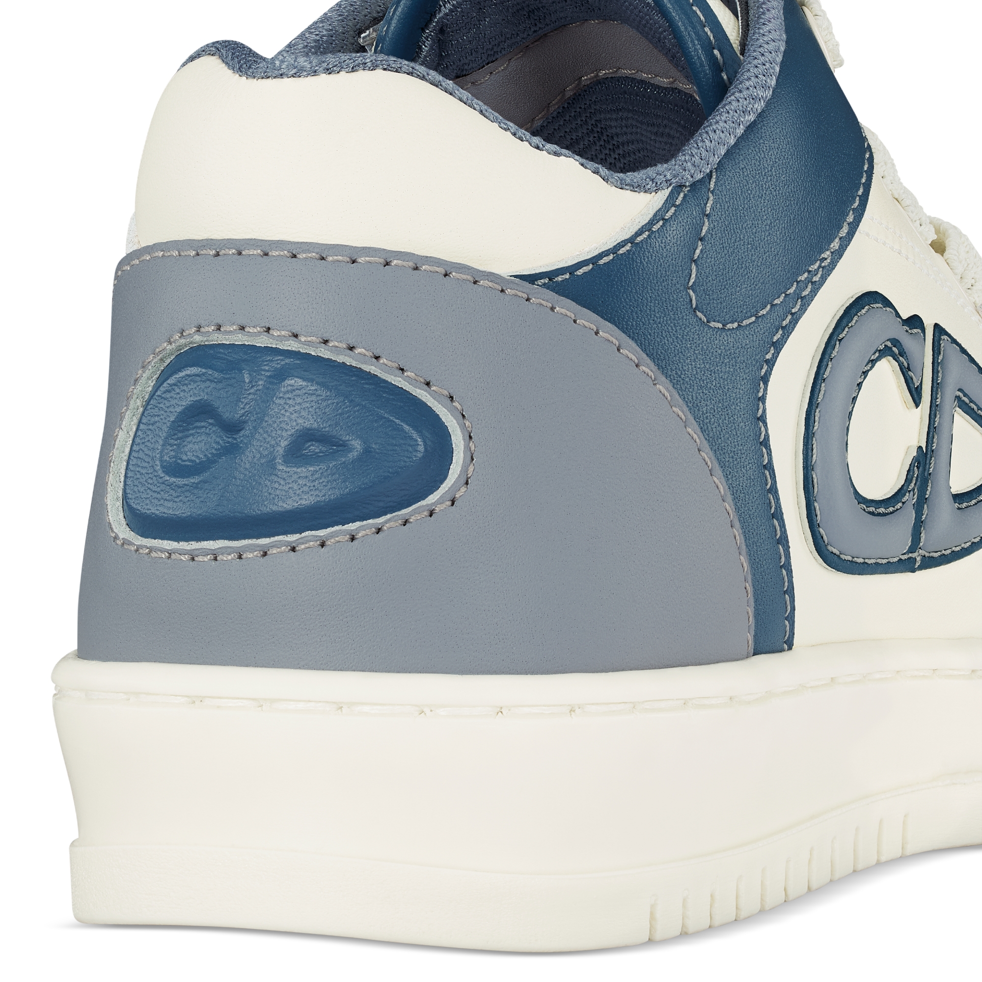 Little Kids' B57 Dribble Low-Top Sneaker Cream, Blue and Light Blue Smooth Calfskin E09
