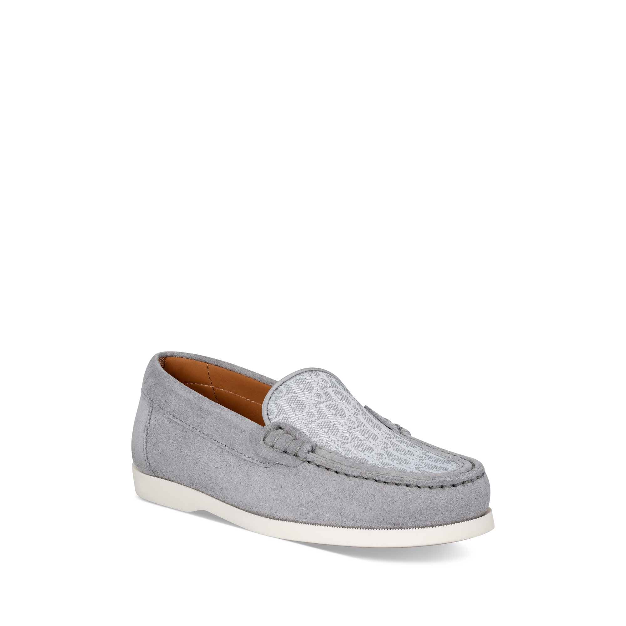 Mocasín Dior Granville Dior Kids Ante y Dior Oblique en jacquard gris E03