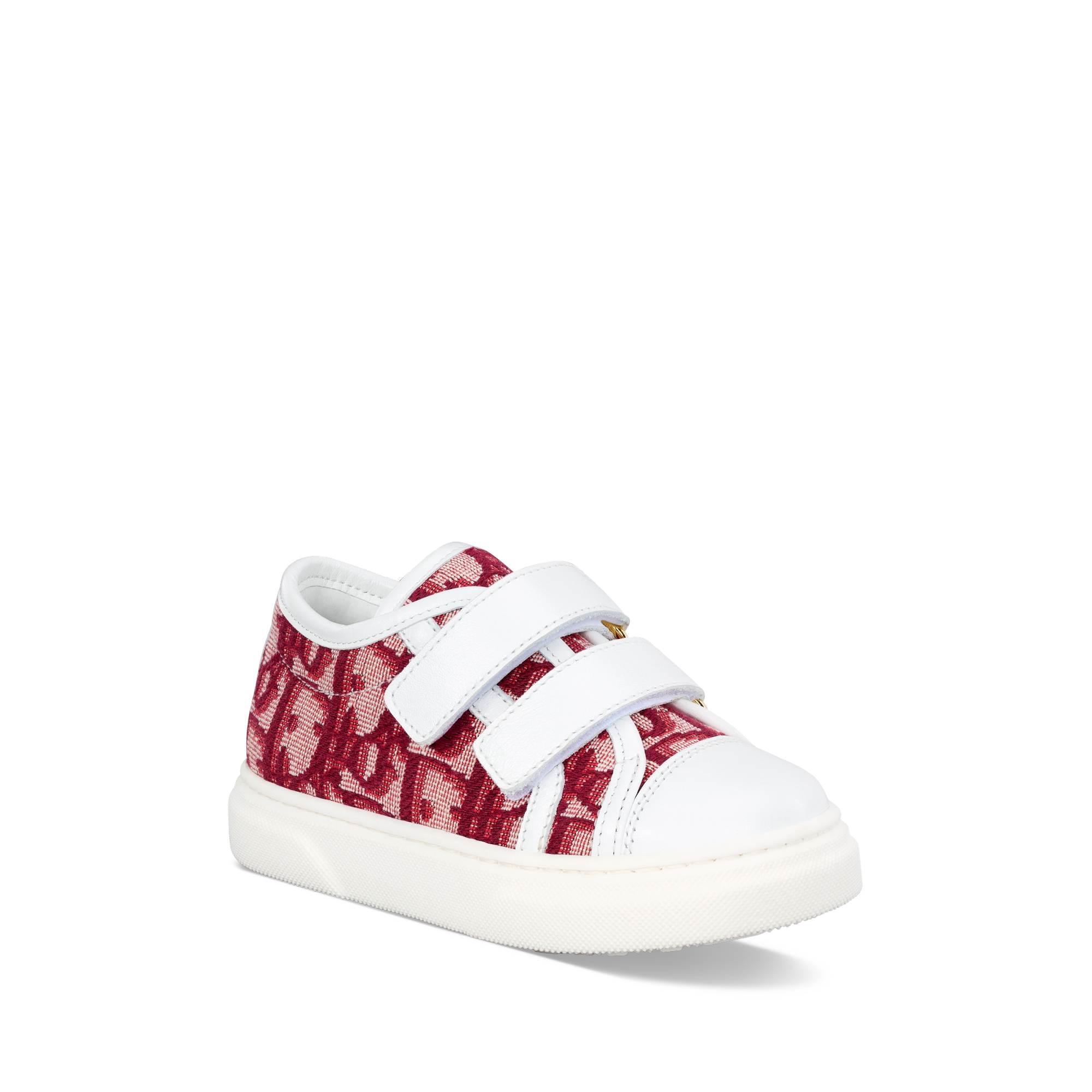 Baby Low-Top Sneaker Red Dior Oblique Jacquard E03
