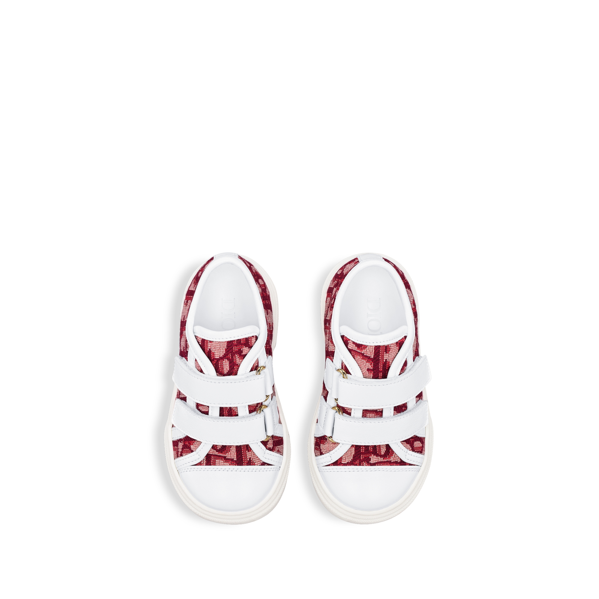 Baby Low-Top Sneaker Red Dior Oblique Jacquard E06