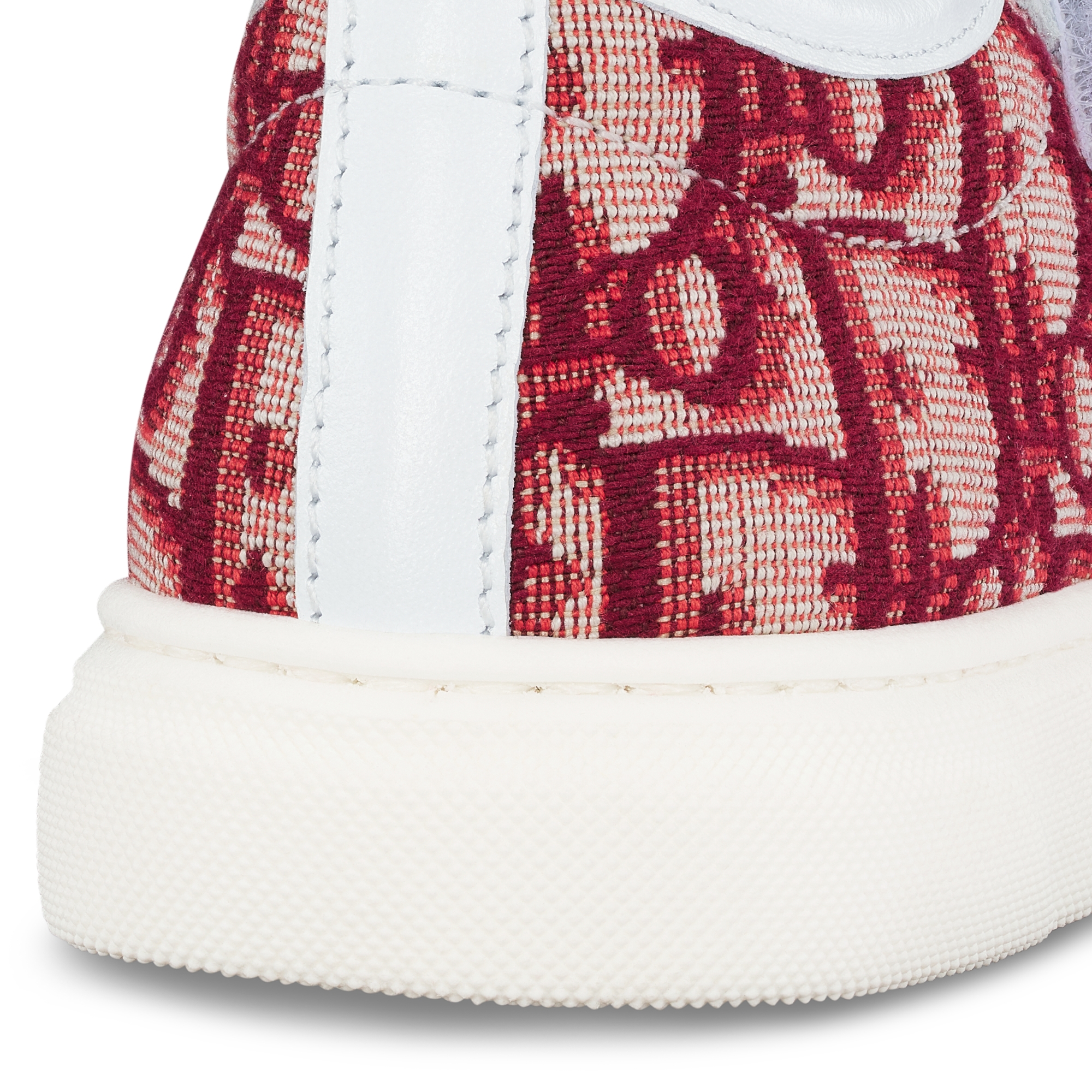 Baby Low-Top Sneaker Red Dior Oblique Jacquard E09