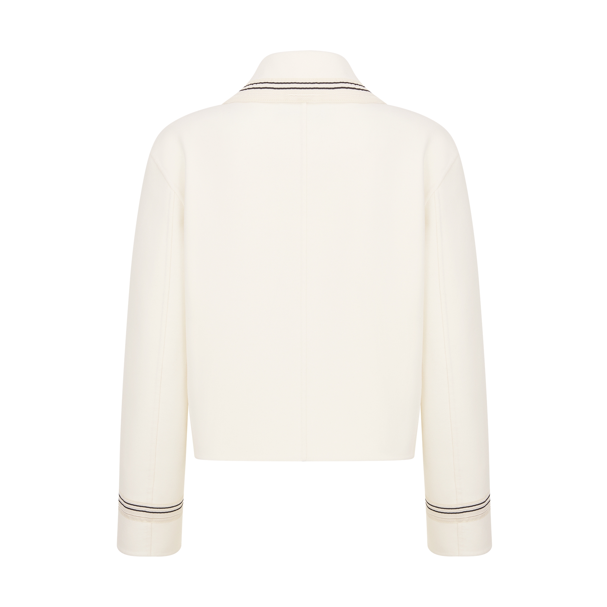 Peacoat Ecru Double-Sided Virgin Wool-Angora-Blend Felt E08