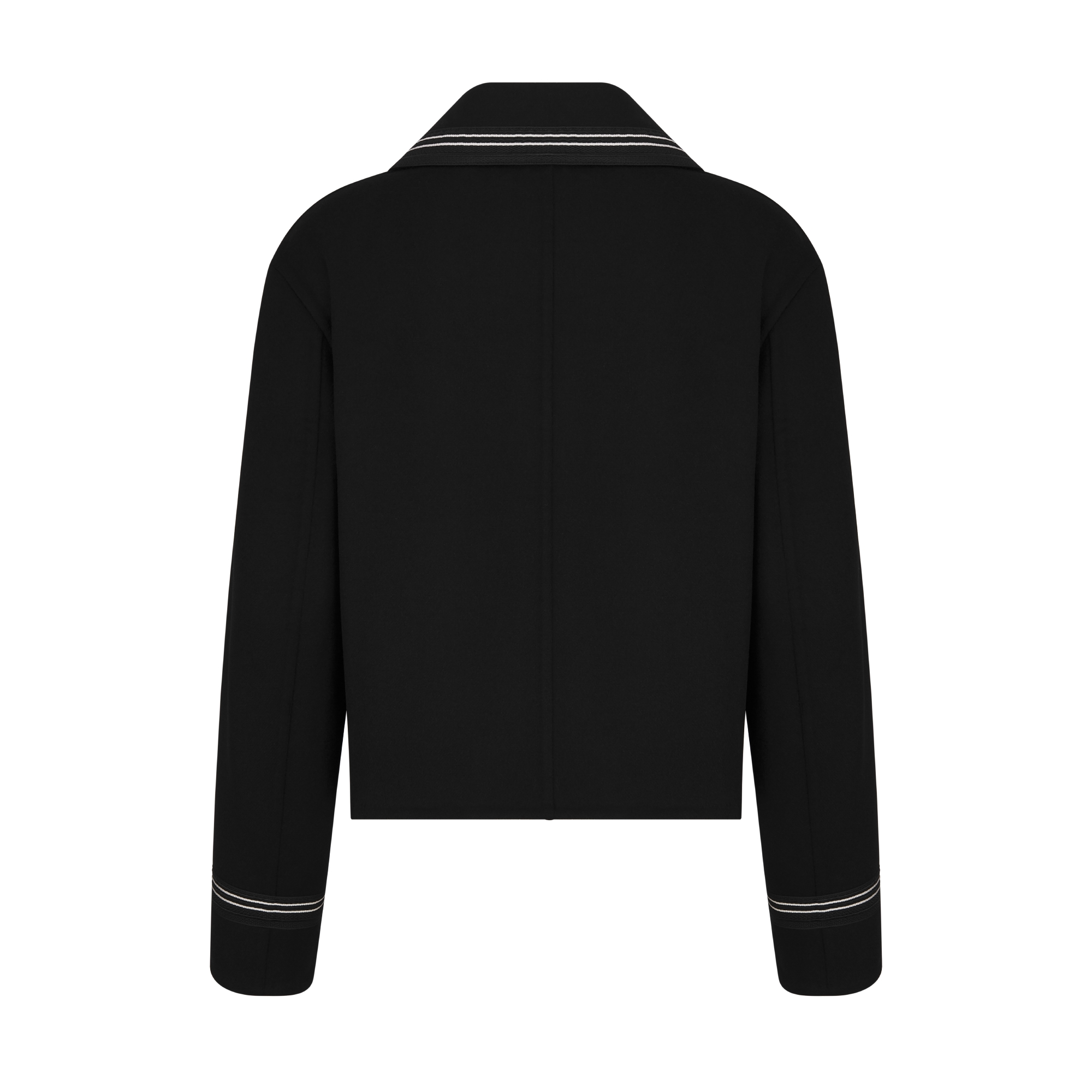 Peacoat Black Double-Sided Virgin Wool-Angora-Blend Felt E08