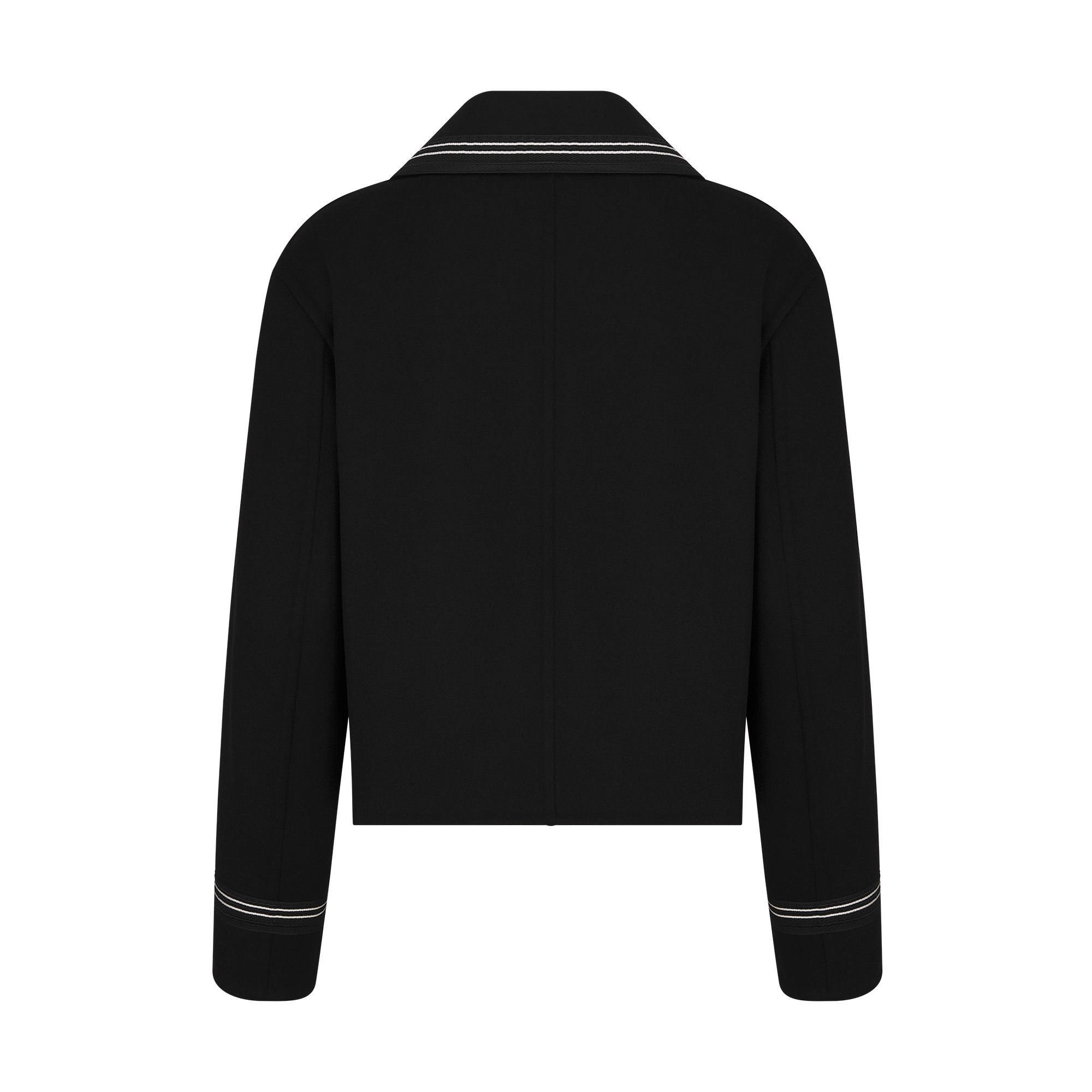 Peacoat Black Double-Sided Virgin Wool-Angora-Blend Felt E08