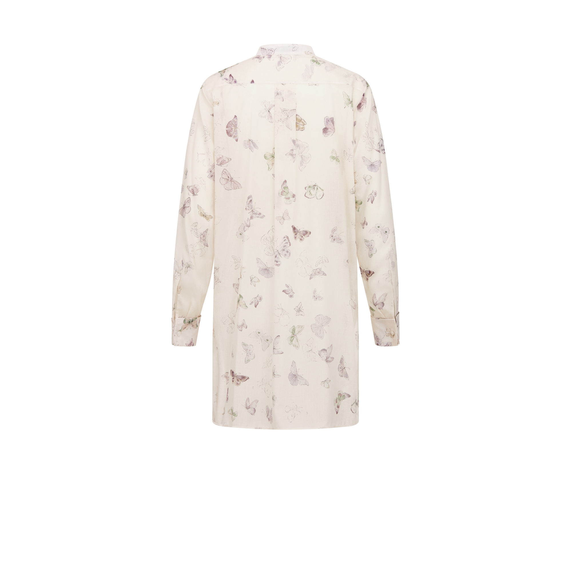 Blouse with Ruffled Neckline