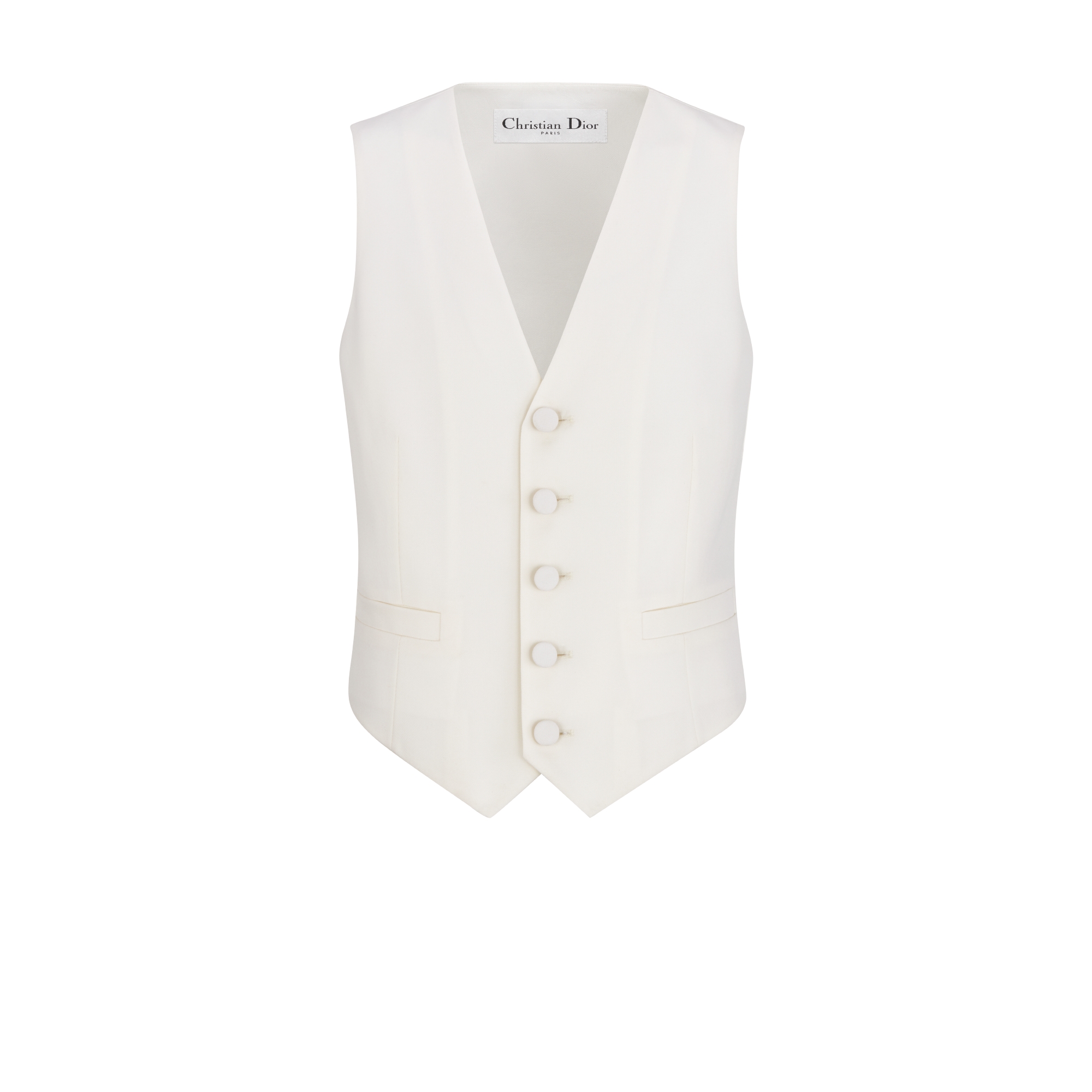 Vest Ecru Virgin Wool E01