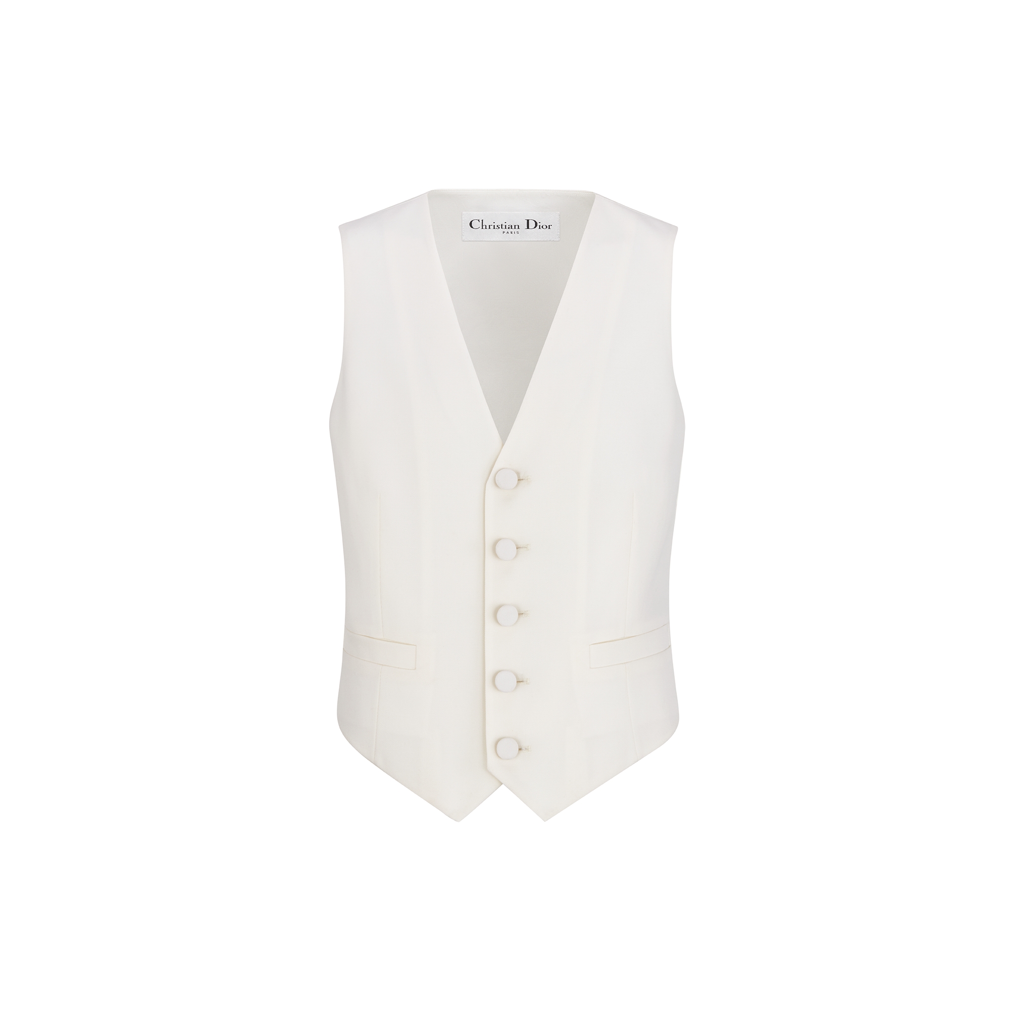 Vest Ecru Virgin Wool E01