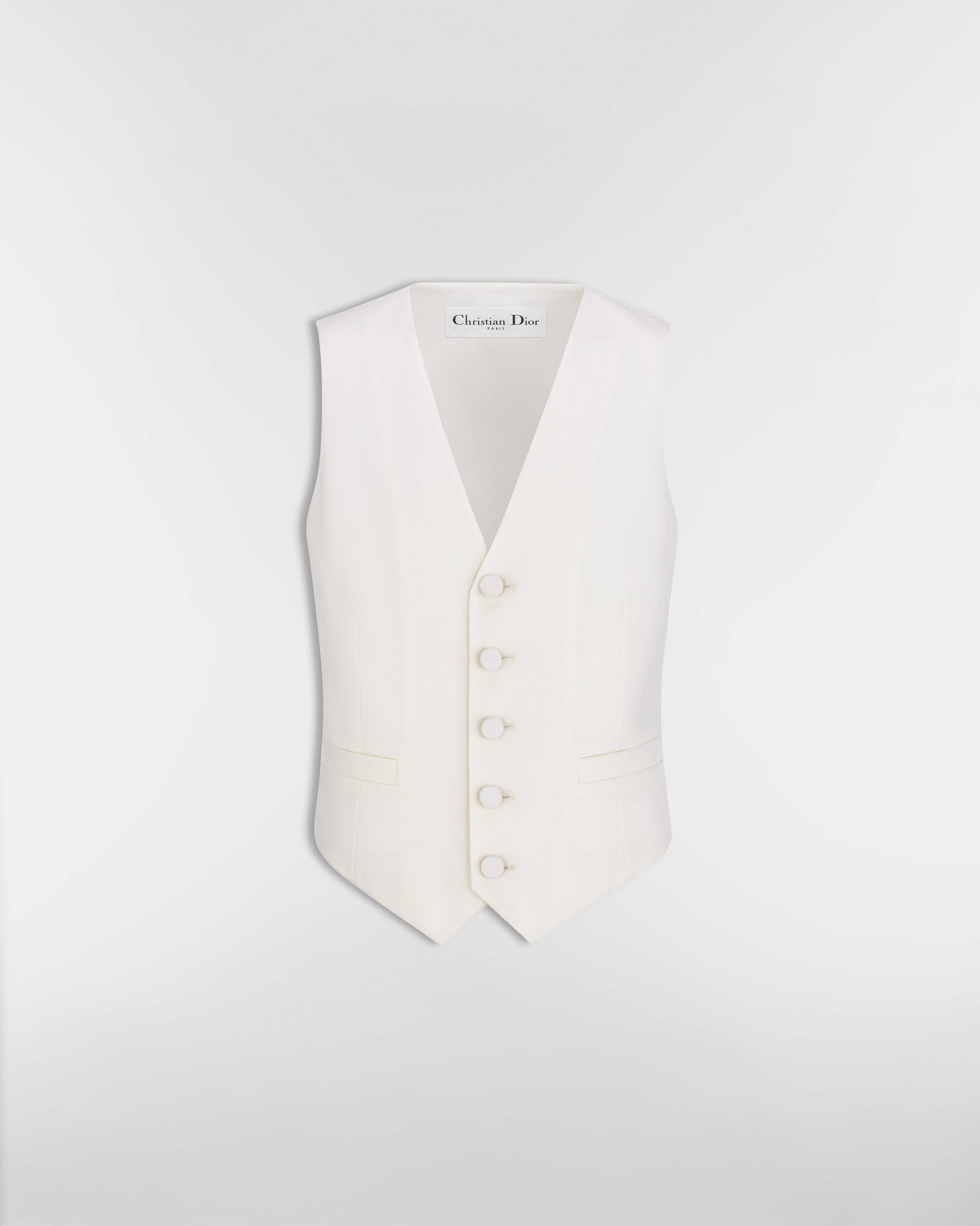 Vest Ecru Virgin Wool E01