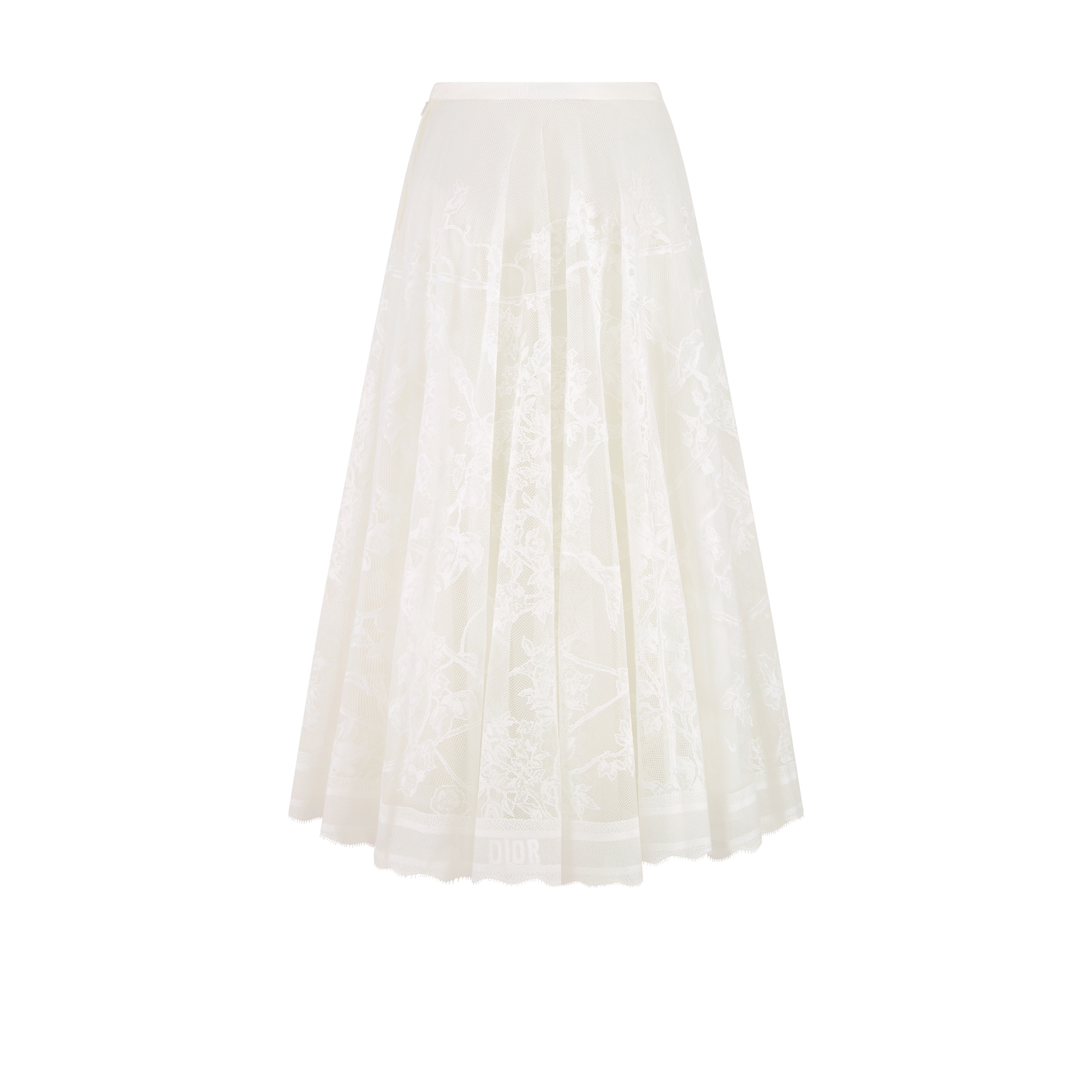 DIOR | フレア ミディスカート Jardin D-Étoile コットンブレンド レース