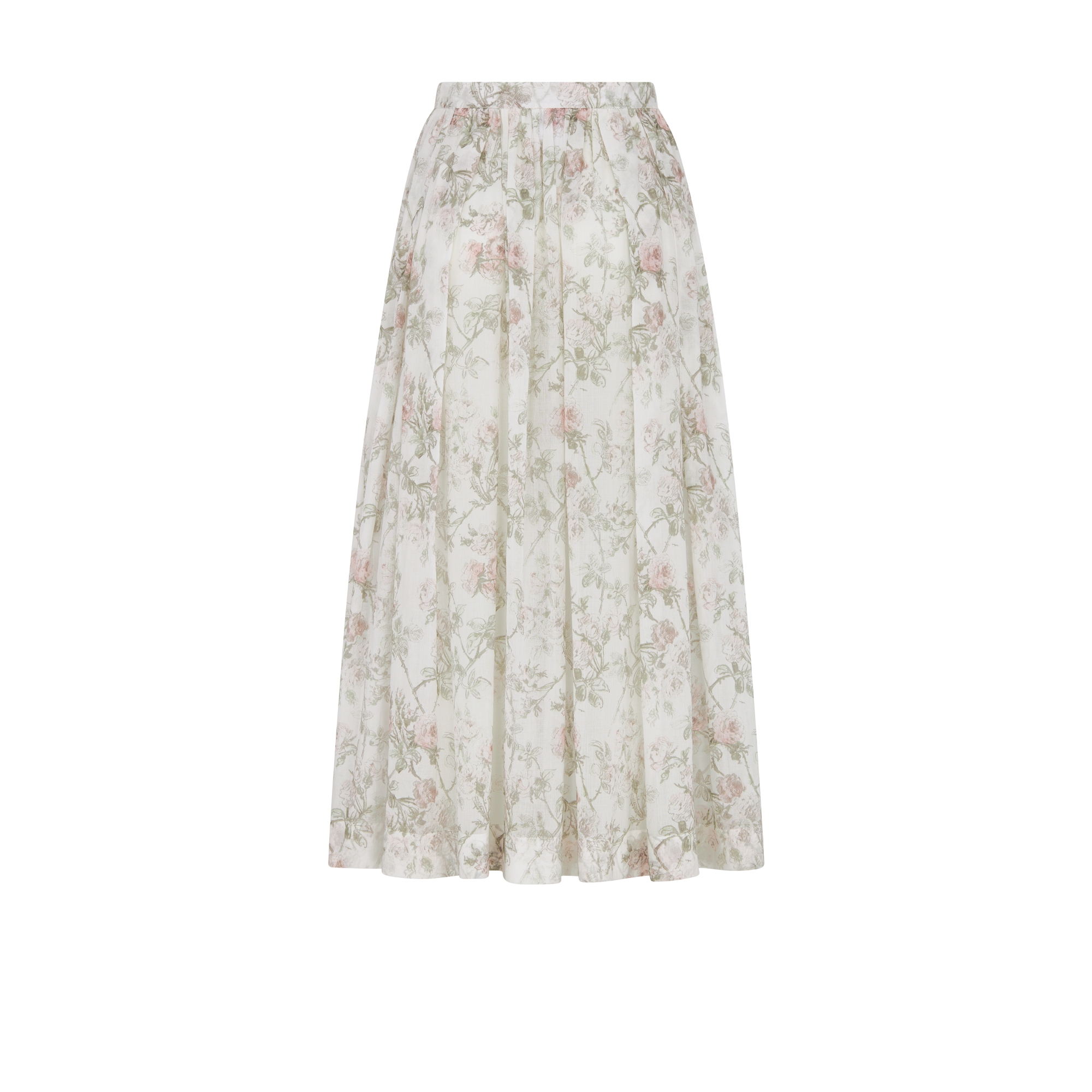 フレア ミディスカート Rosier de Dior コットンモスリン E08