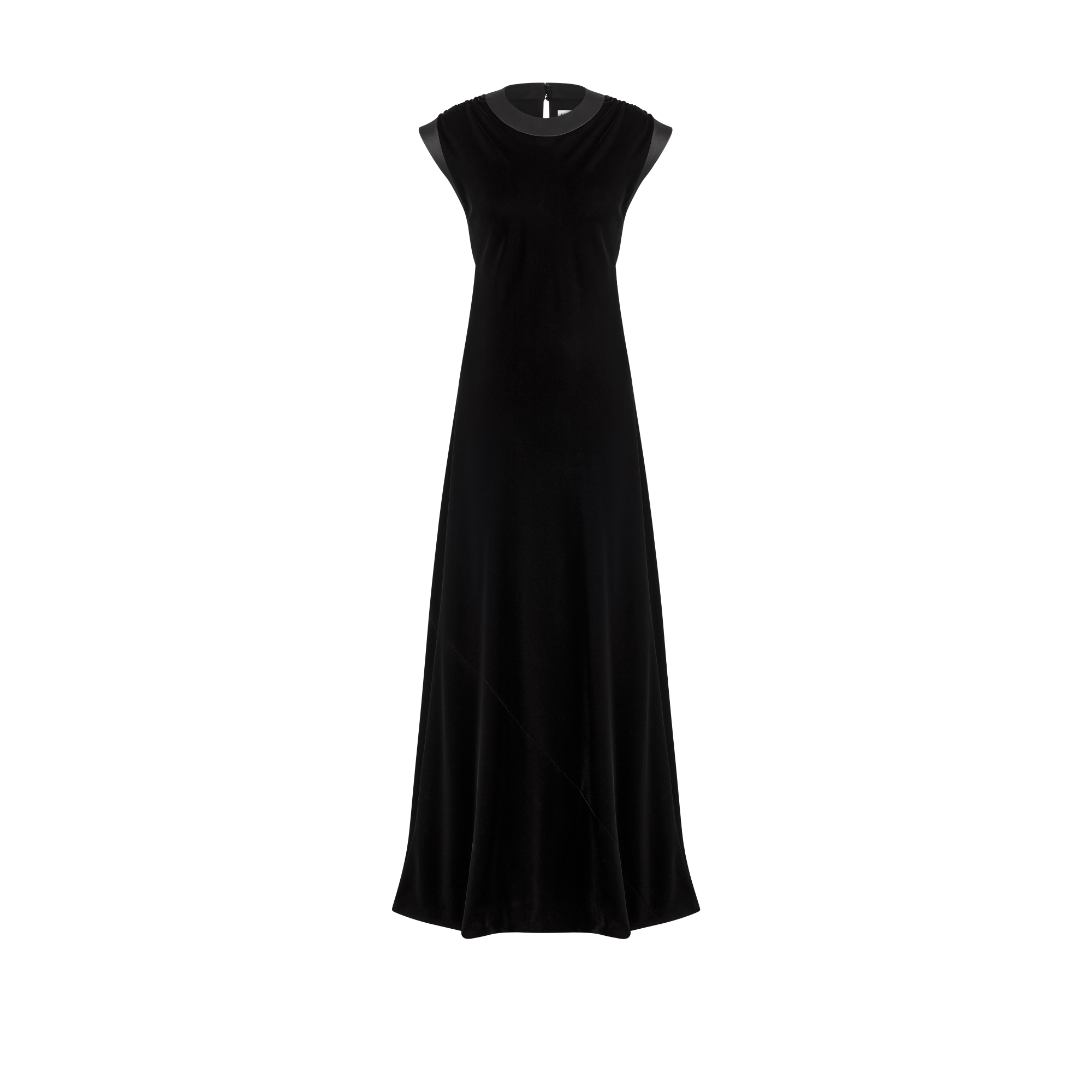 Long Dress Black Velvet E01