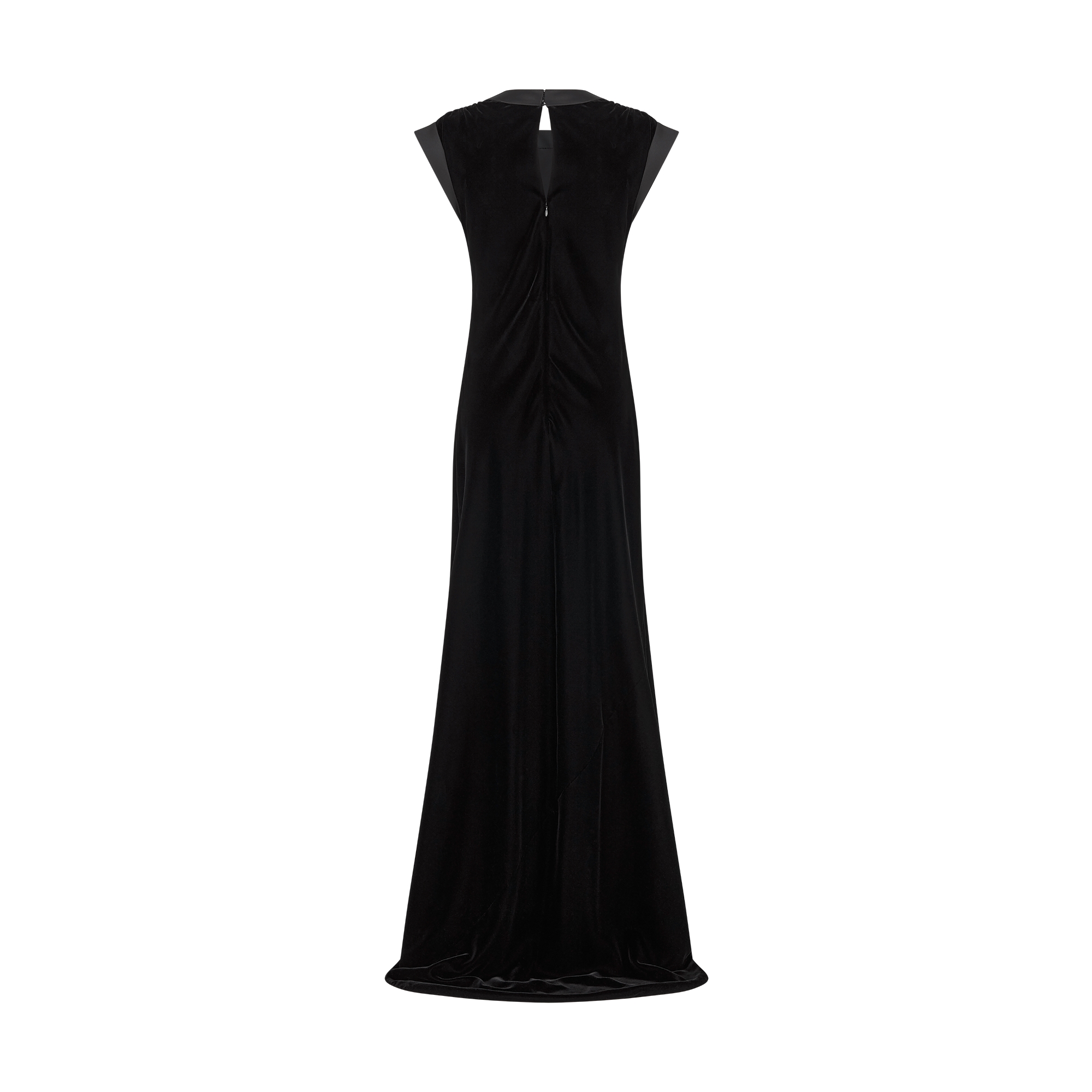 Long Dress Black Velvet E08