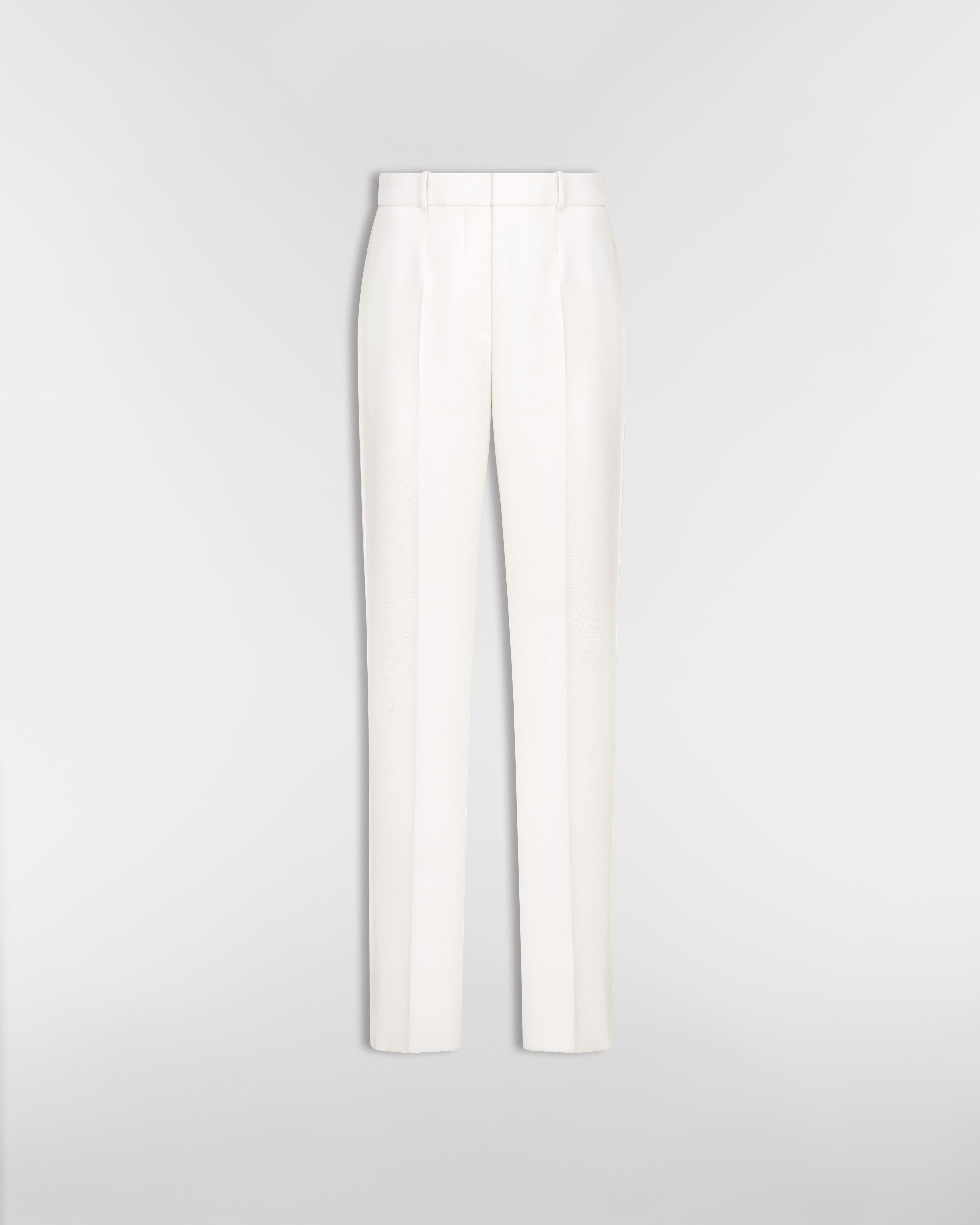 Pantaloni aderenti Lana vergine écru E01