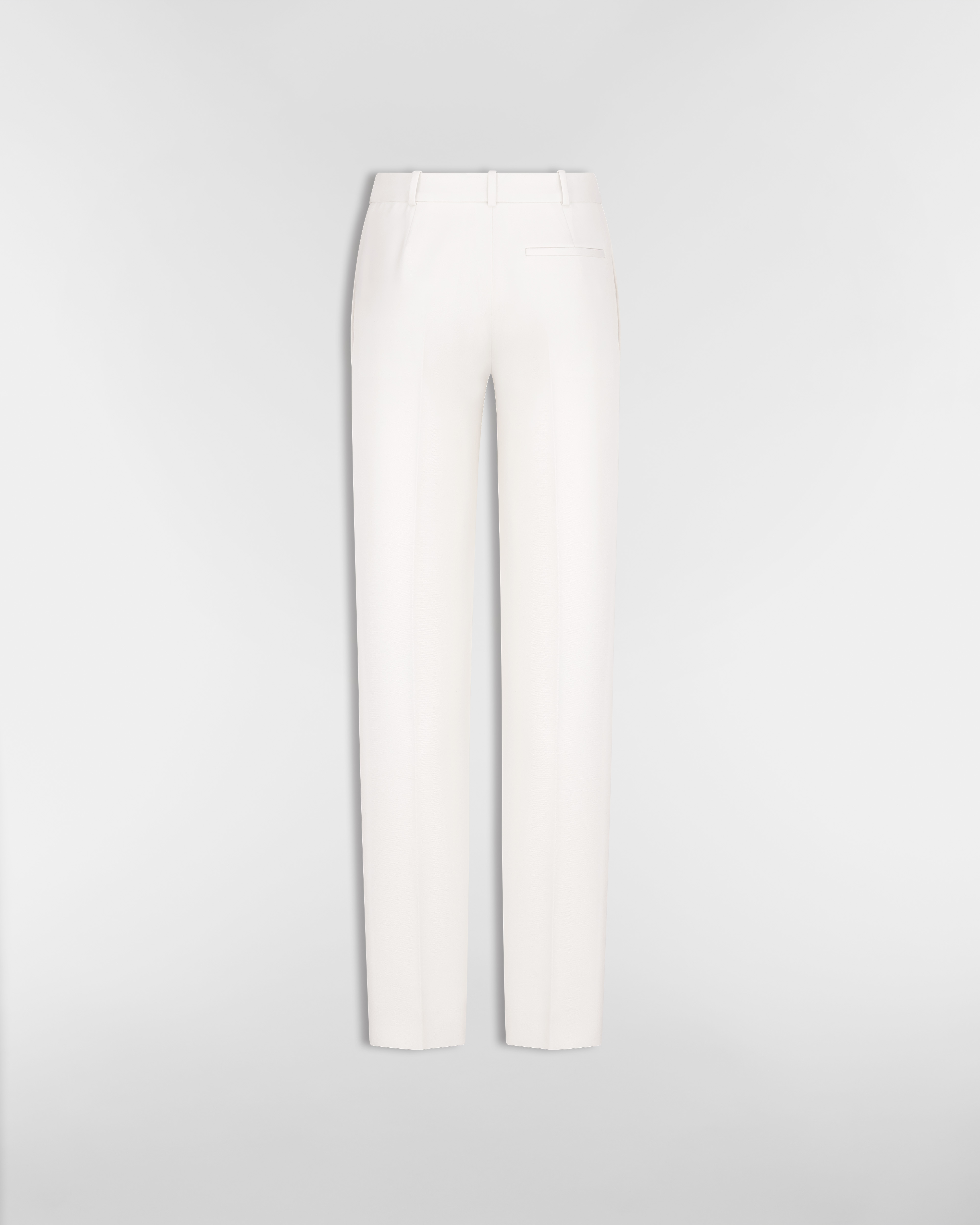 Fitted Pants Ecru Virgin Wool E08