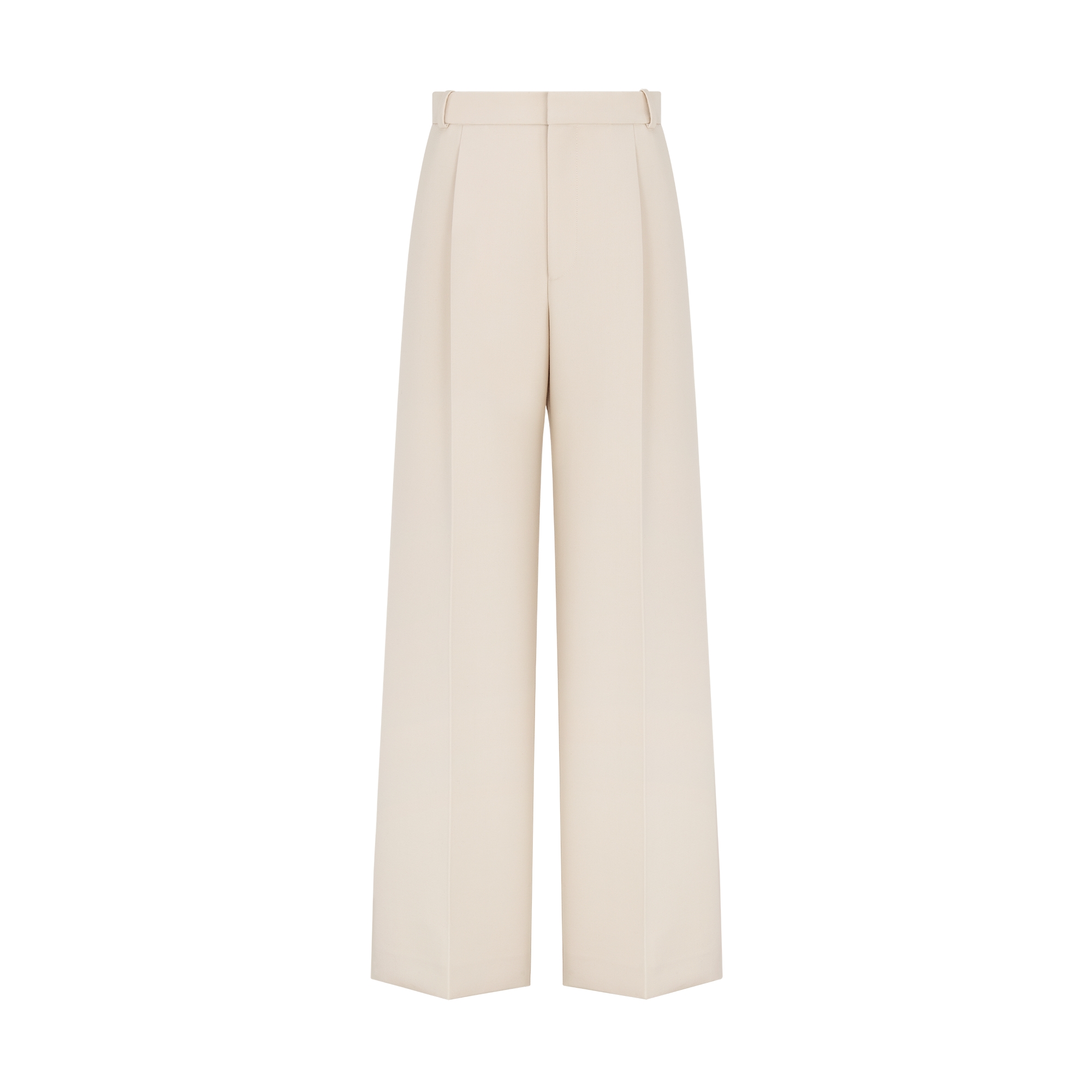 Flared Pants Beige Virgin Wool and Silk Gabardine | DIOR
