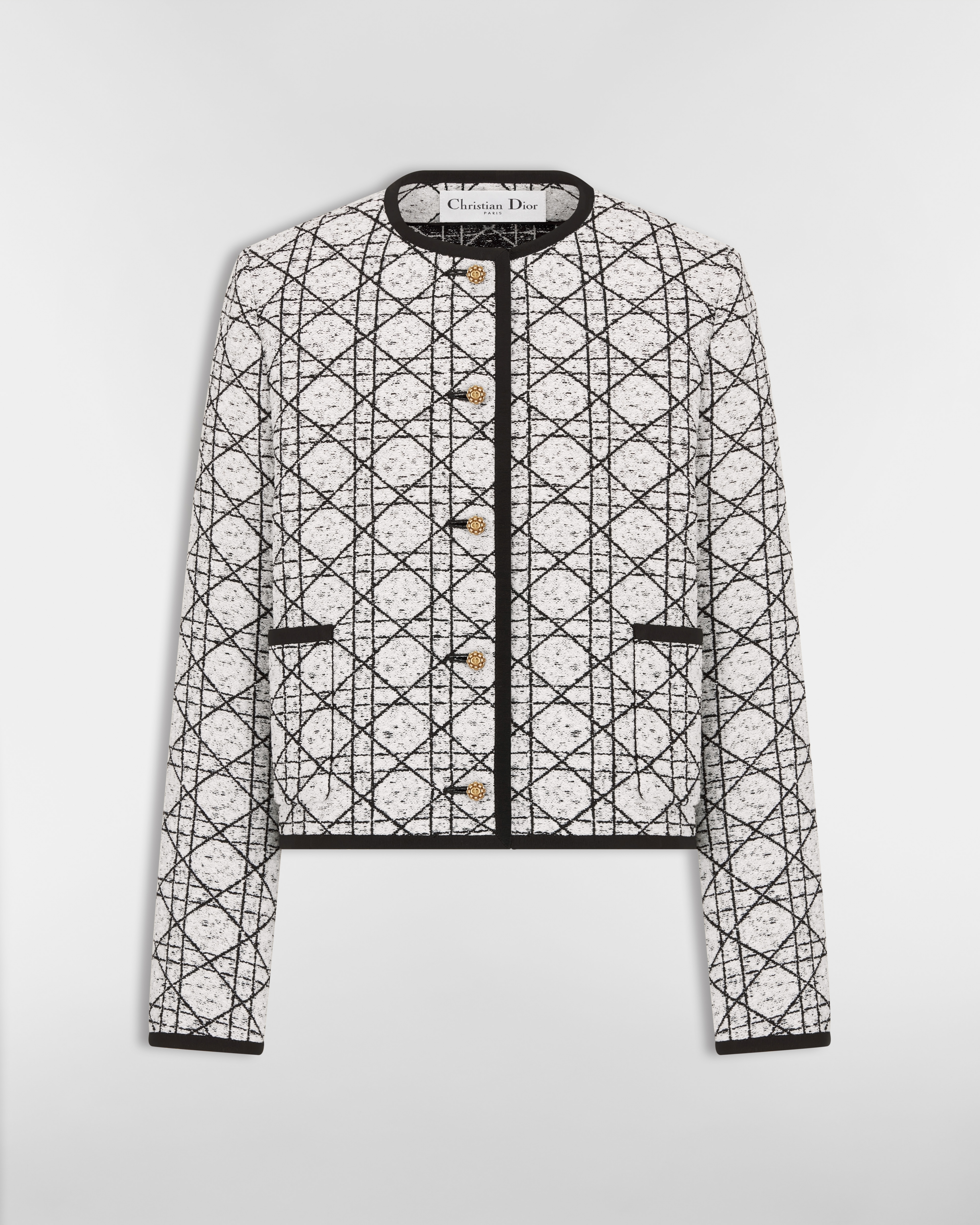 Macrocannage Cropped Jacket