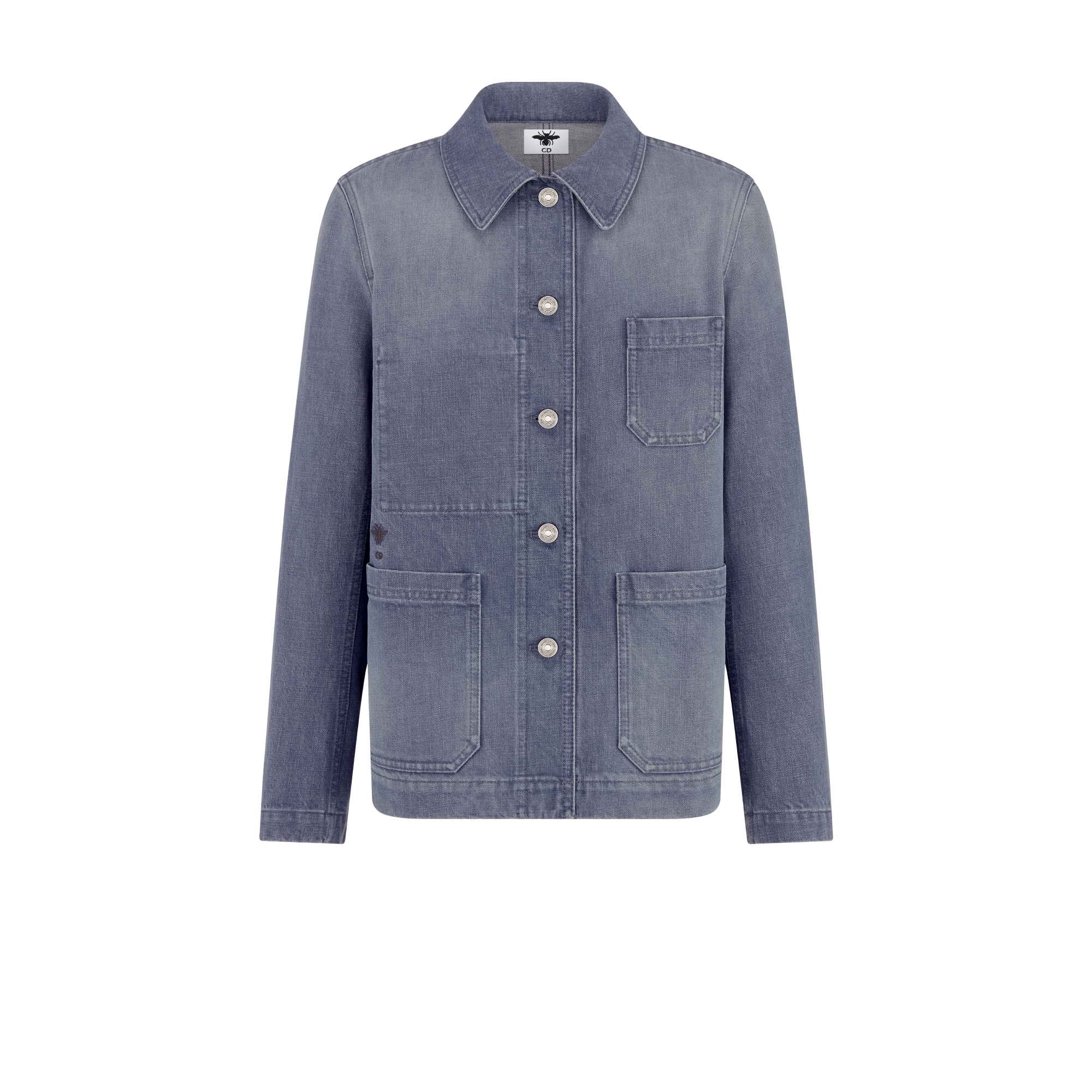 Caro Jacket Purple Stonewashed Cotton Denim E01