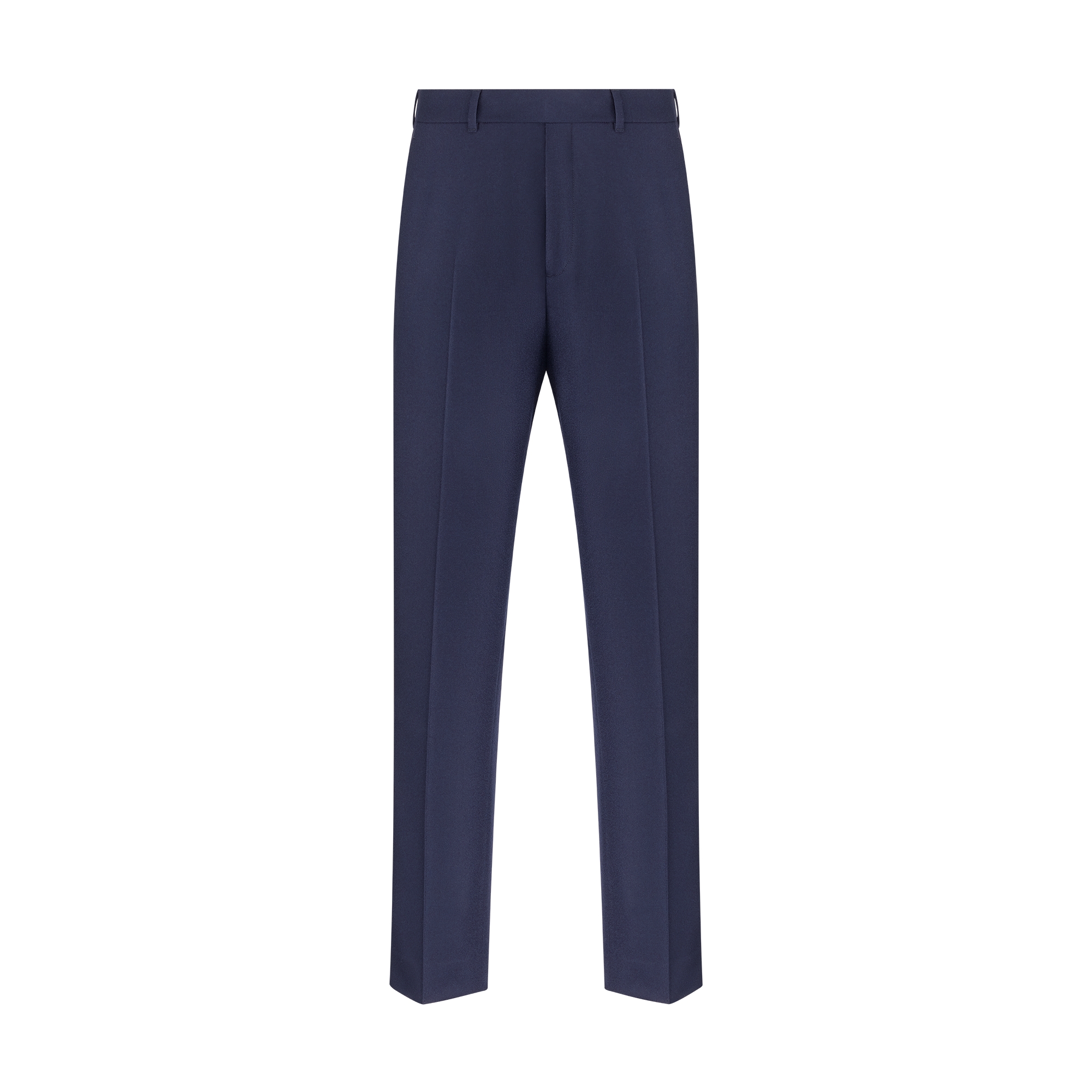 Tailored Pants Navy Blue Wool Flannel | DIOR