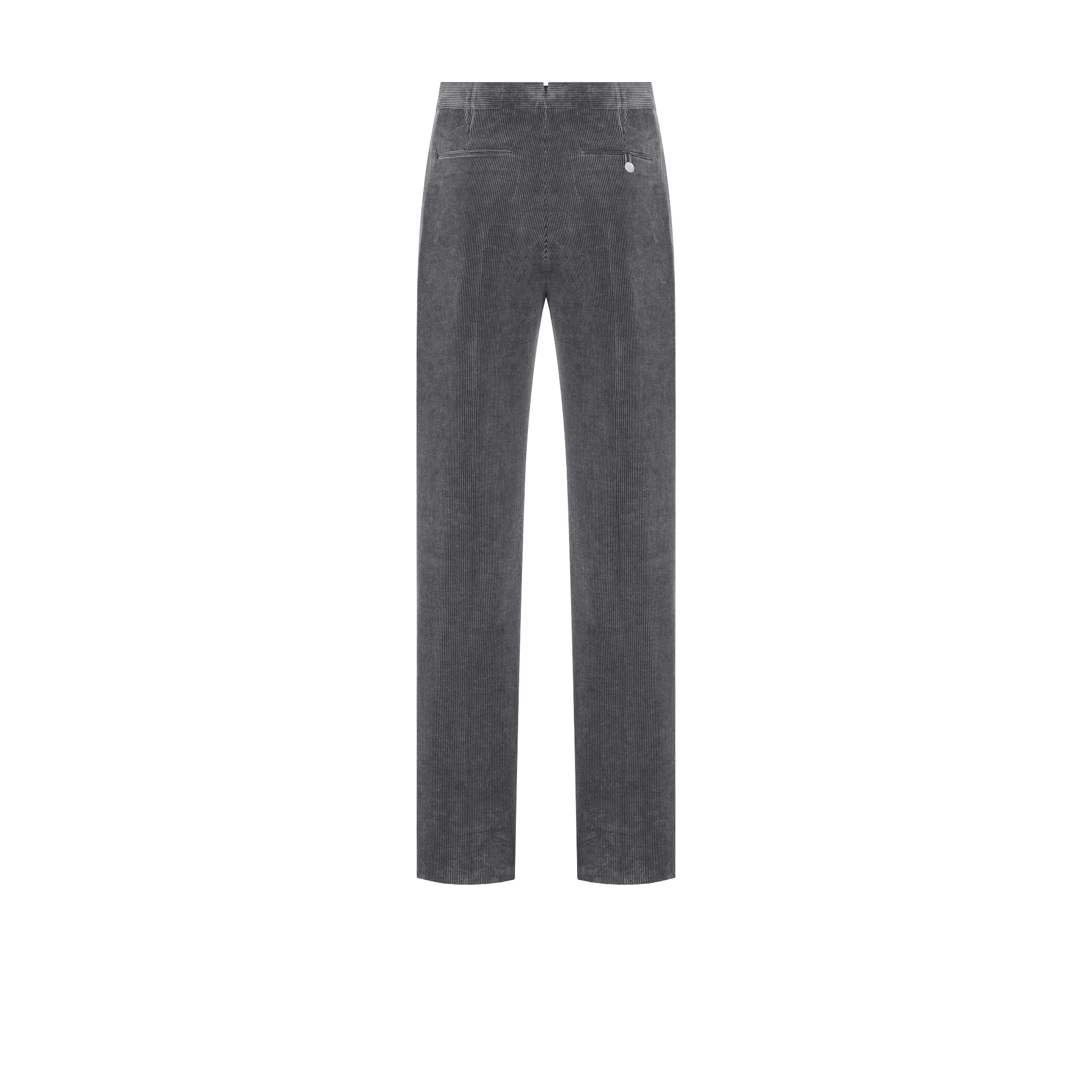 Pantalon Dior Icons Velours côtelé de coton et cachemire gris E08