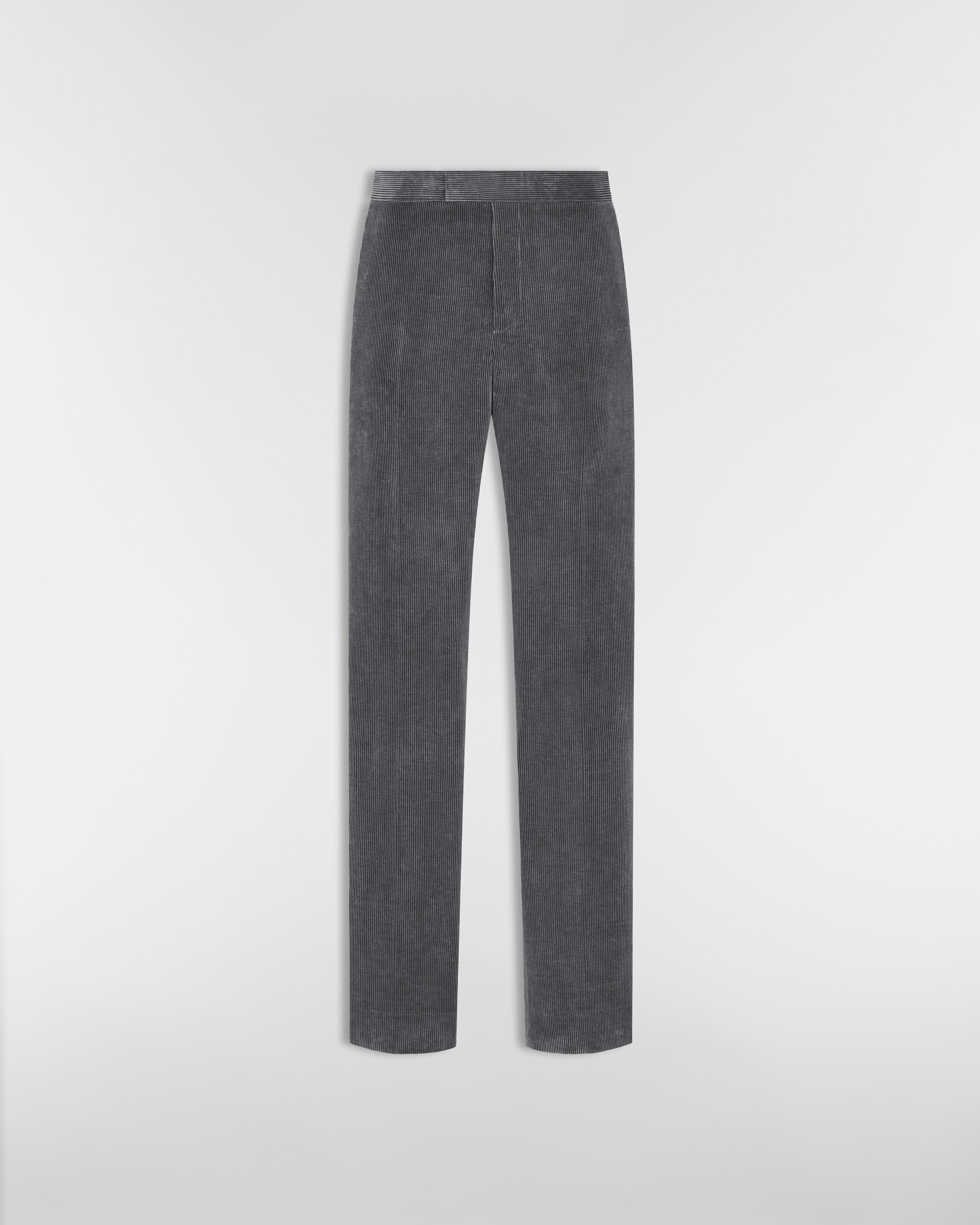 Dior Icons Hose Kord aus Baumwolle und Kaschmir in Grau E01