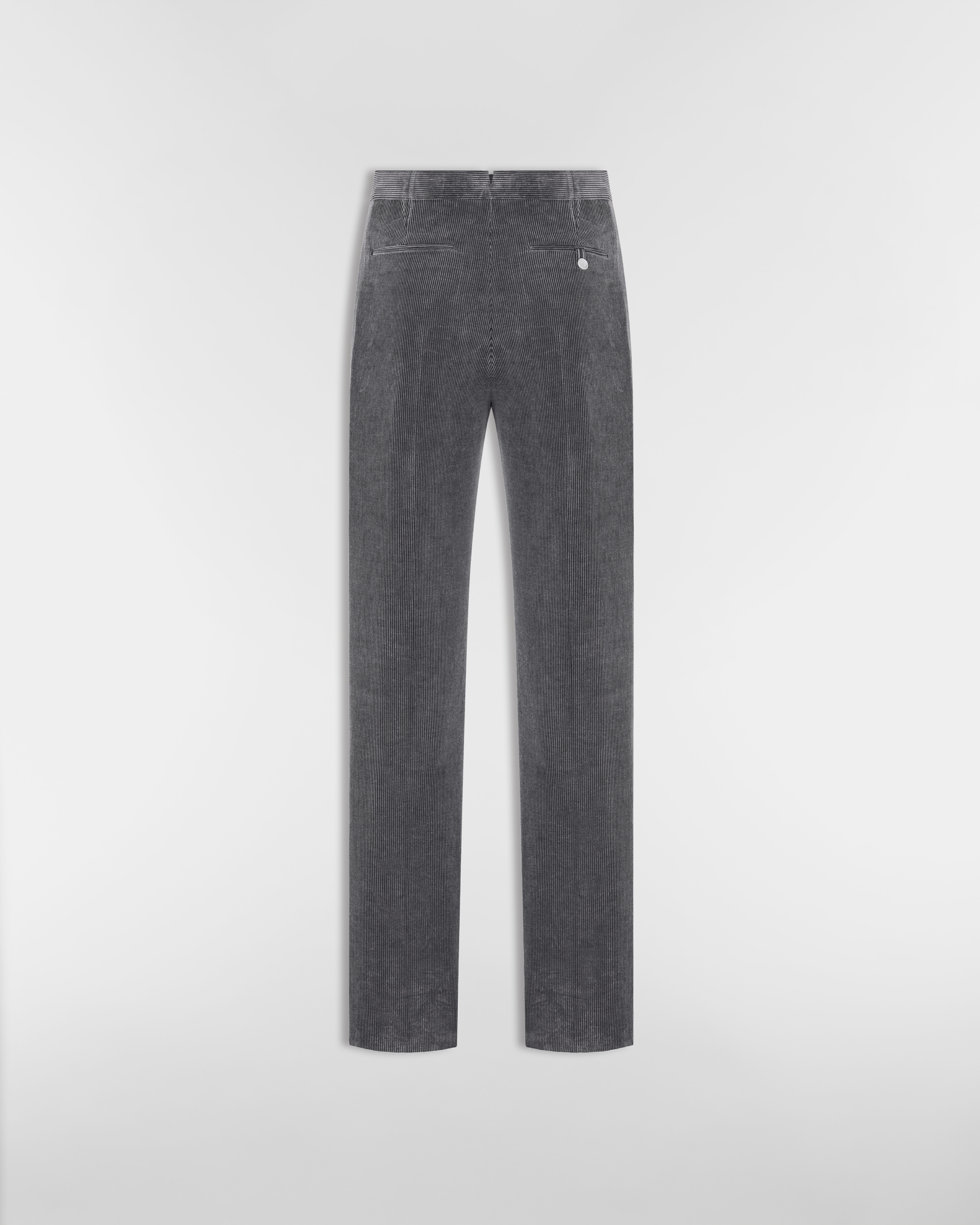 Dior Icons Pants Gray Cotton and Cashmere Corduroy E08