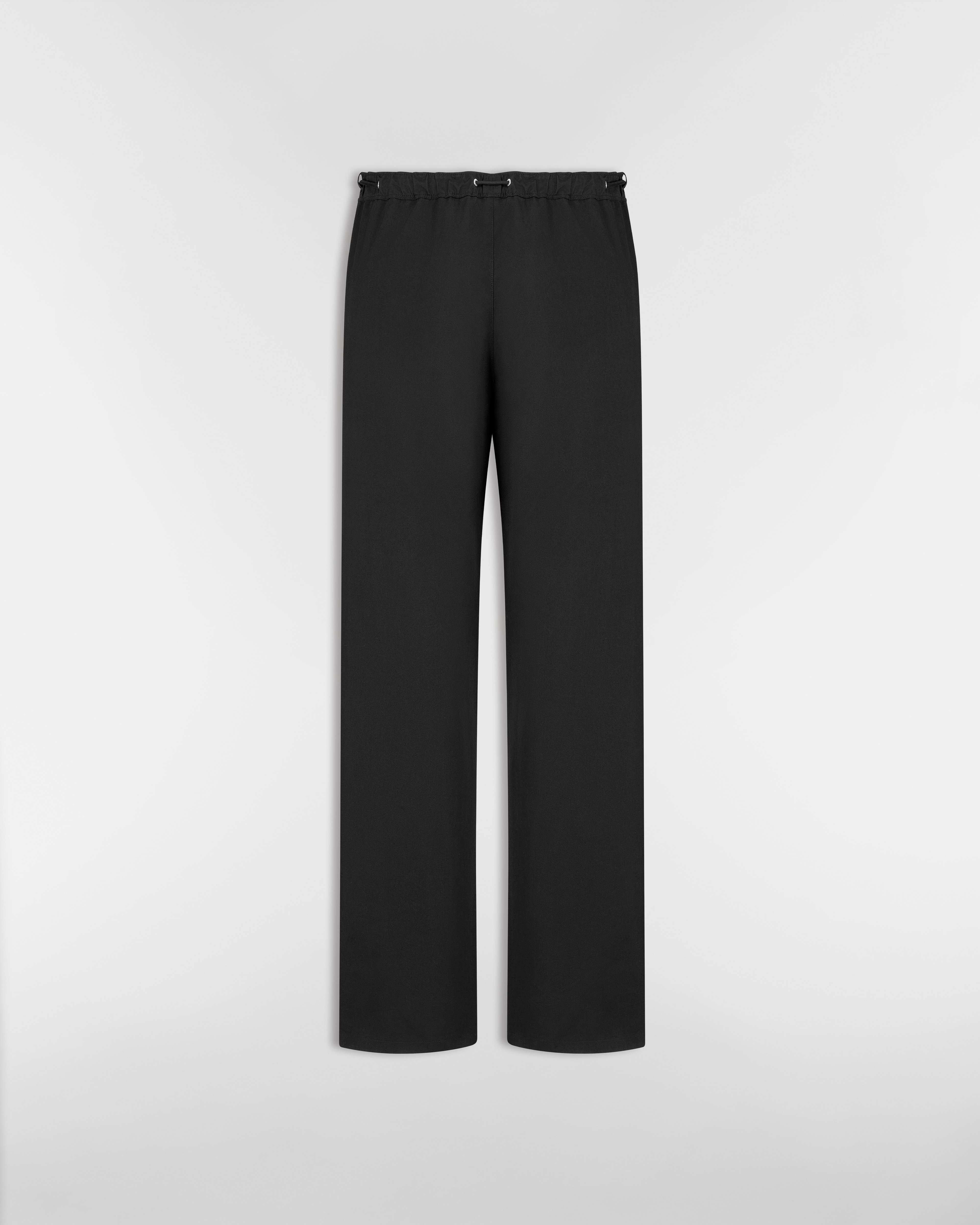 Dior Mountain Track Pants Black Blended Cotton Twill E08