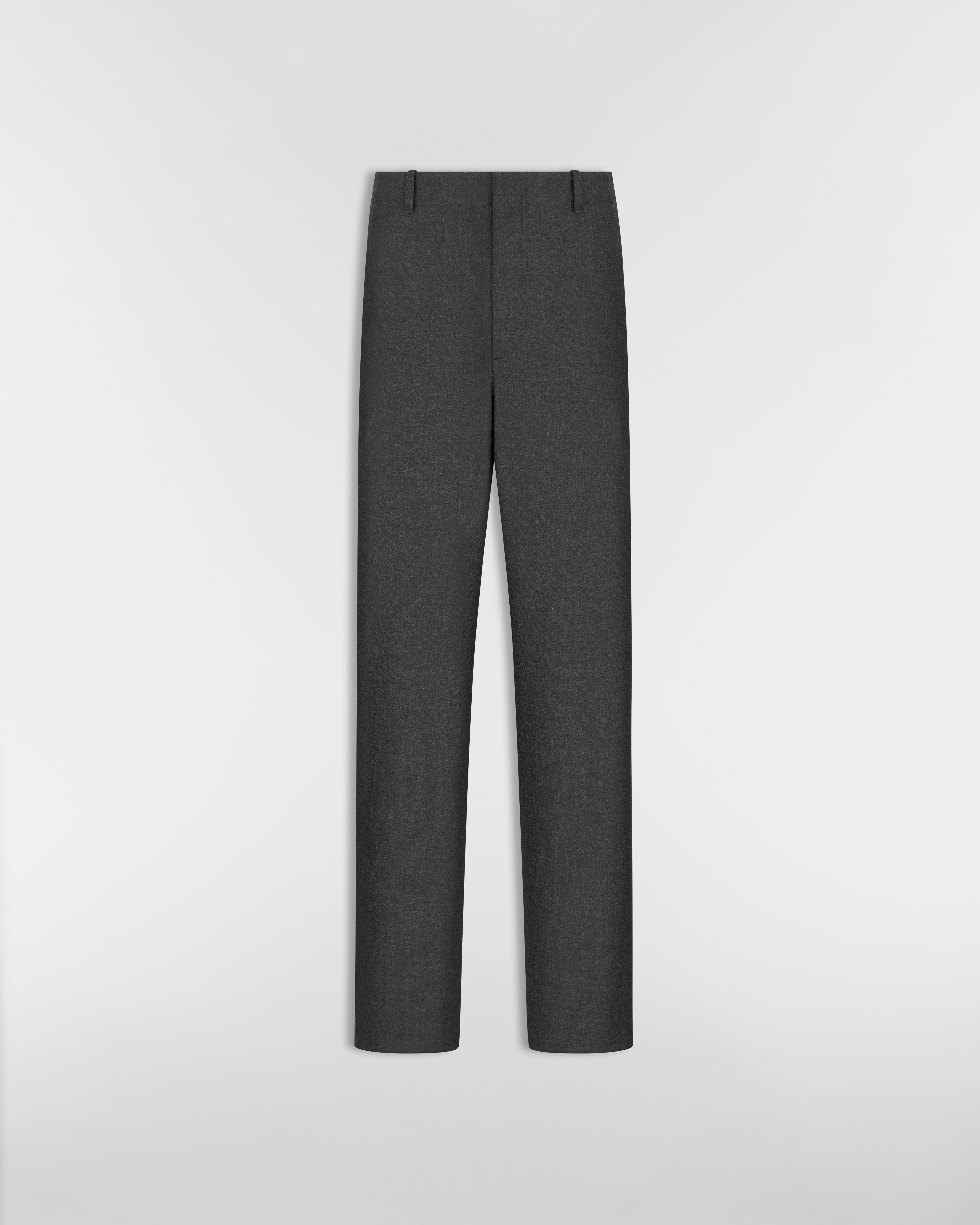 Dior Icons Loose Pants Anthracite Gray Cashmere Flannel E01