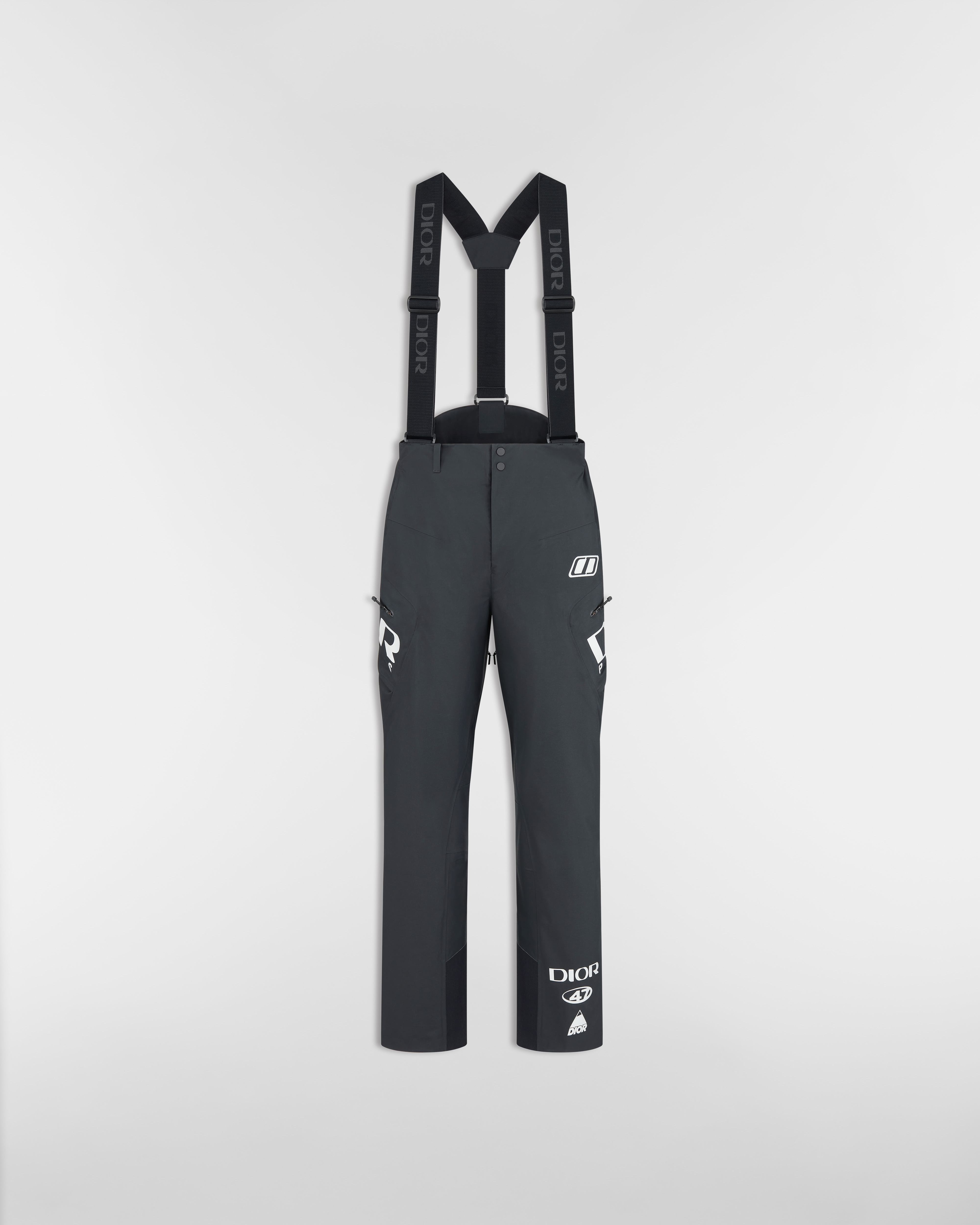 Pantaloni da sci con bretelle DIOR AND DESCENTE Tessuto tecnico nero E01
